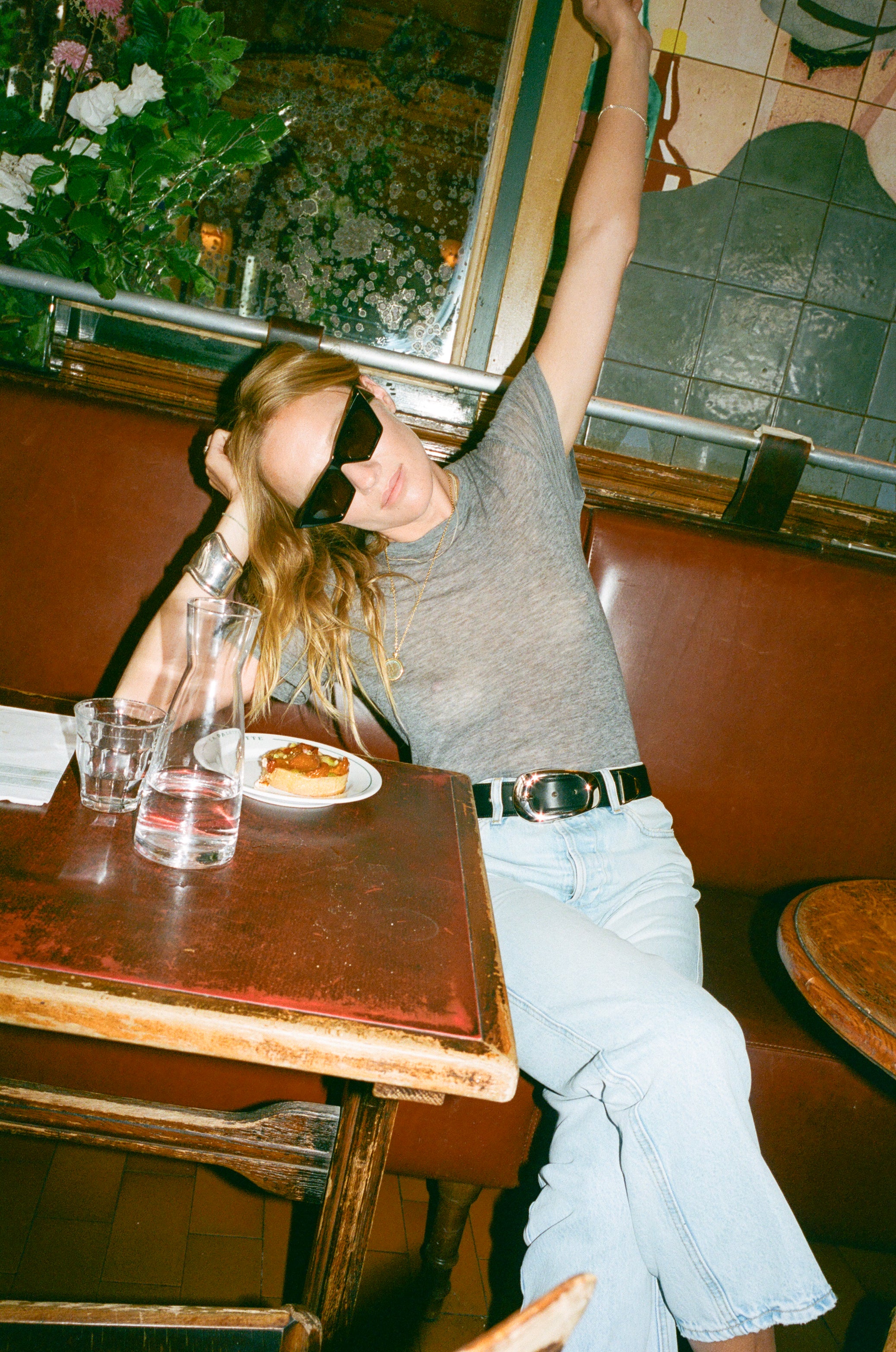 Black Leather Kate Belt