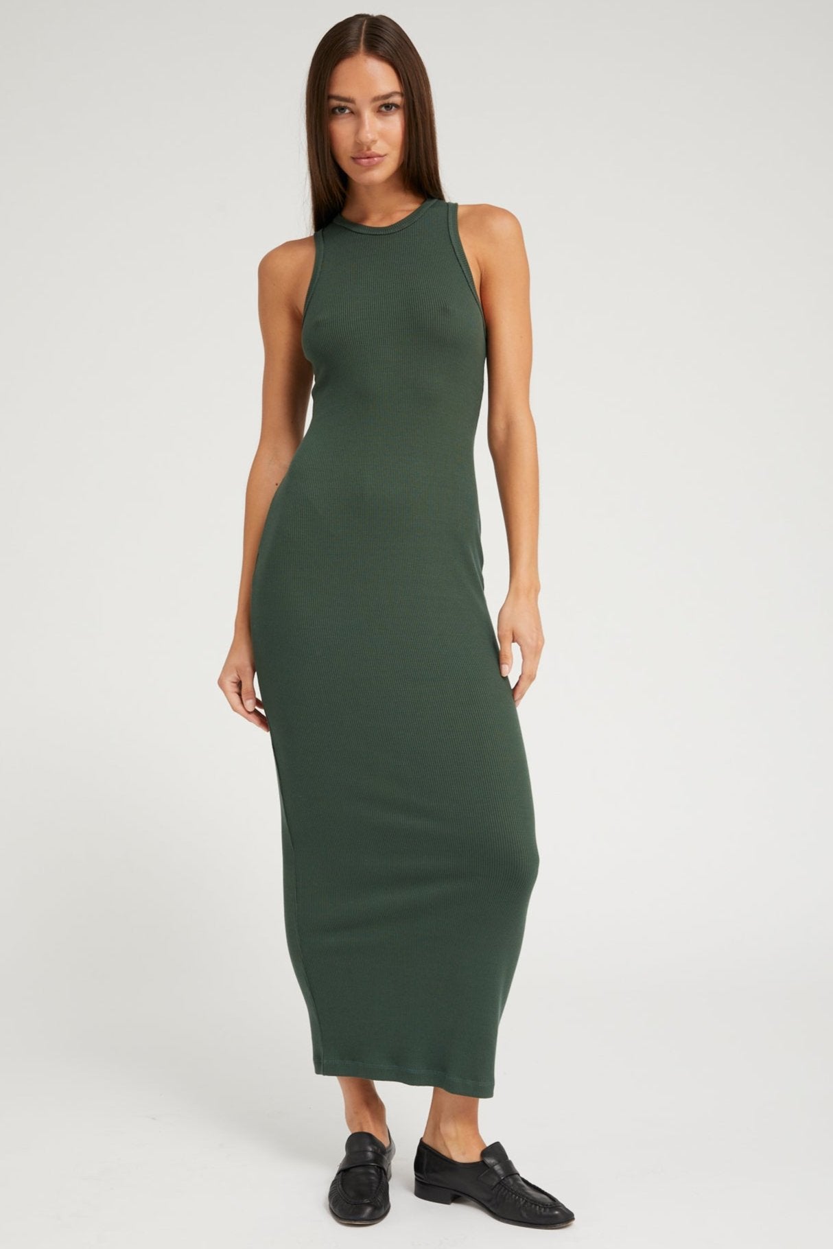 Ivy Rib Racer Maxi Dress