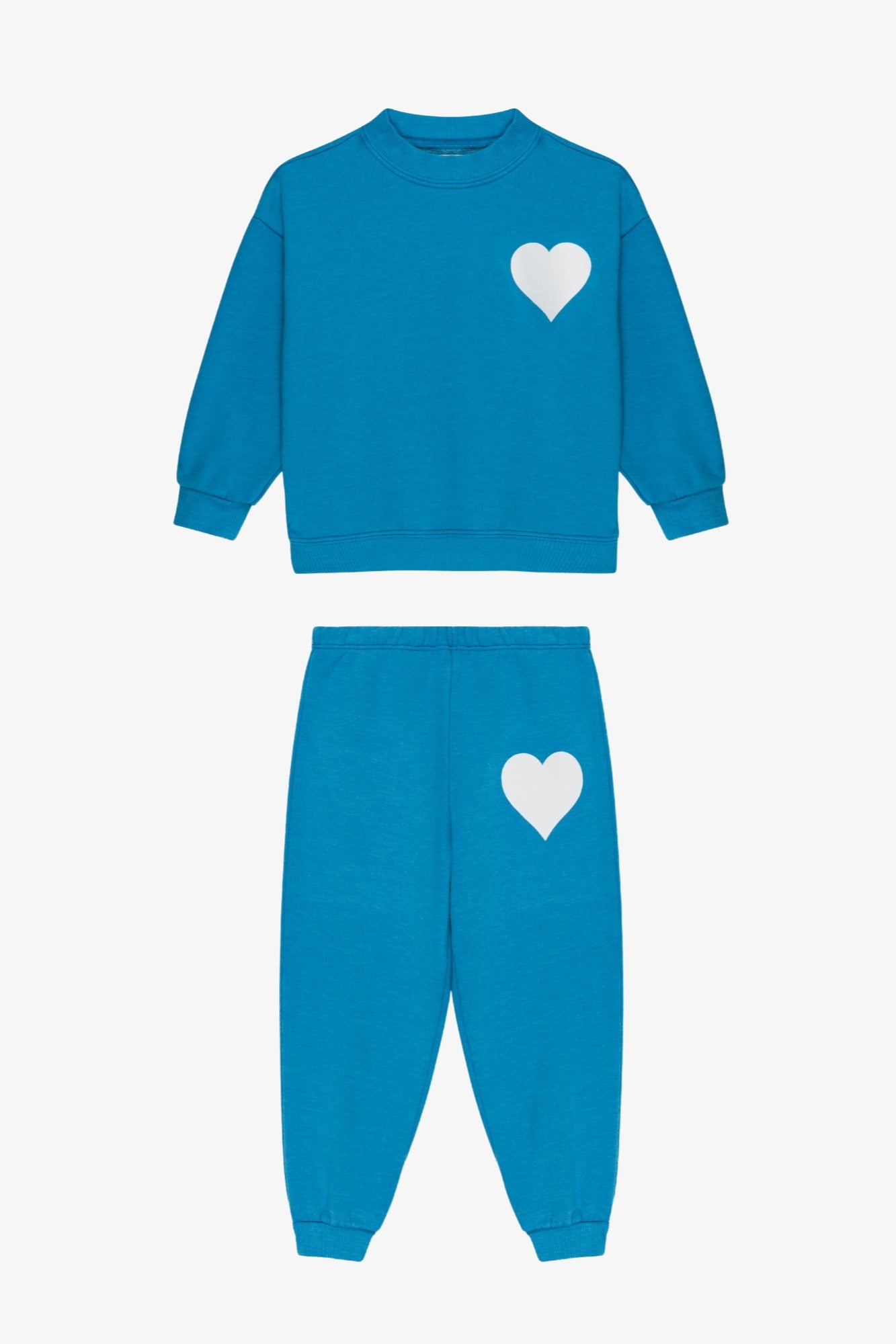 Kids Turquoise Heart Sweatshirt