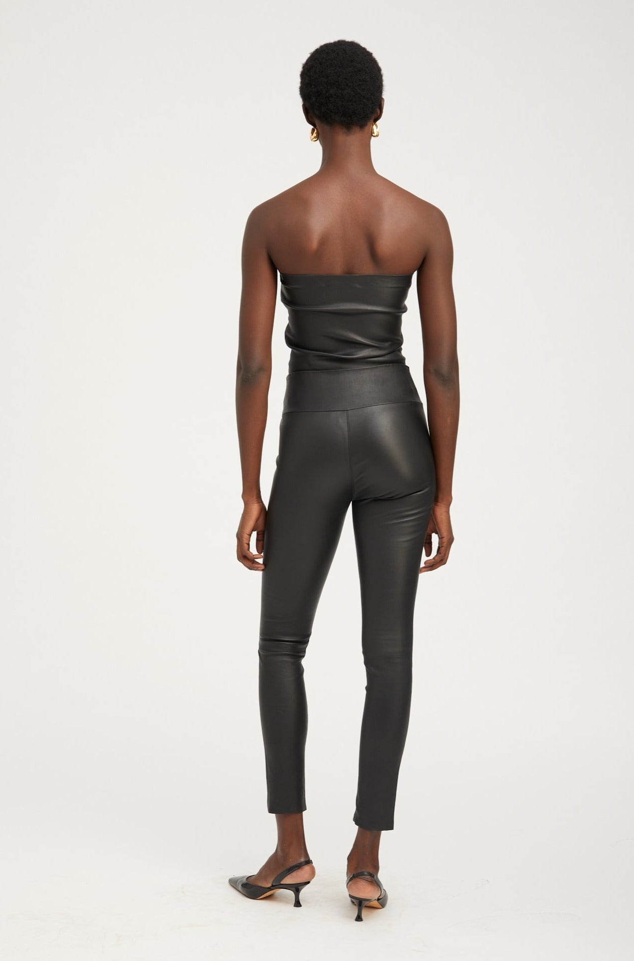 Black Leather Tube Top