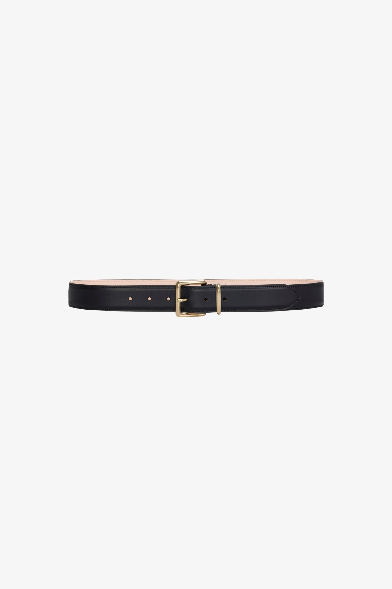 Black Leather Clara Belt
