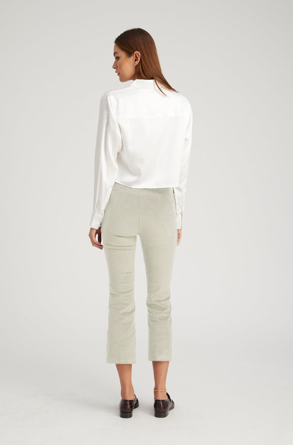 Sable Corduroy Crop Flare Pants