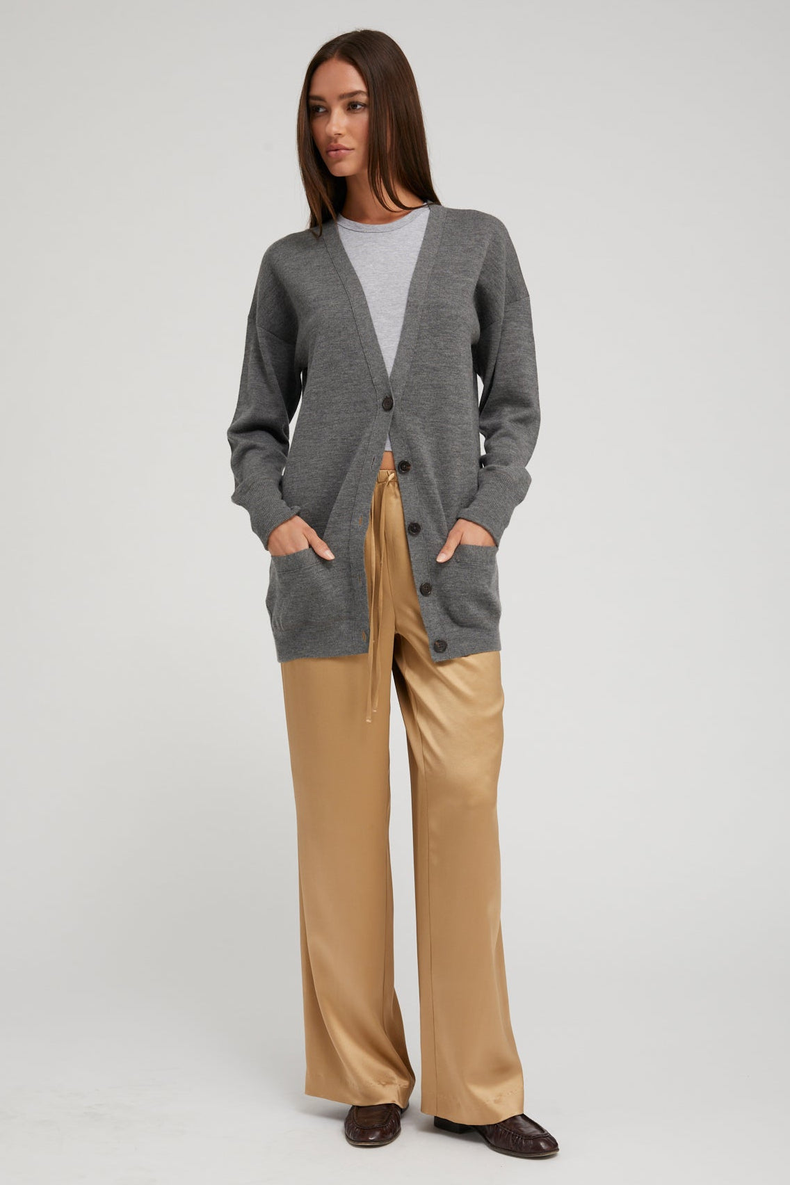 Thunder Cashmere Boyfriend Cardigan