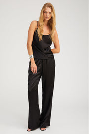 Black Silk Spaghetti Strap Cami
