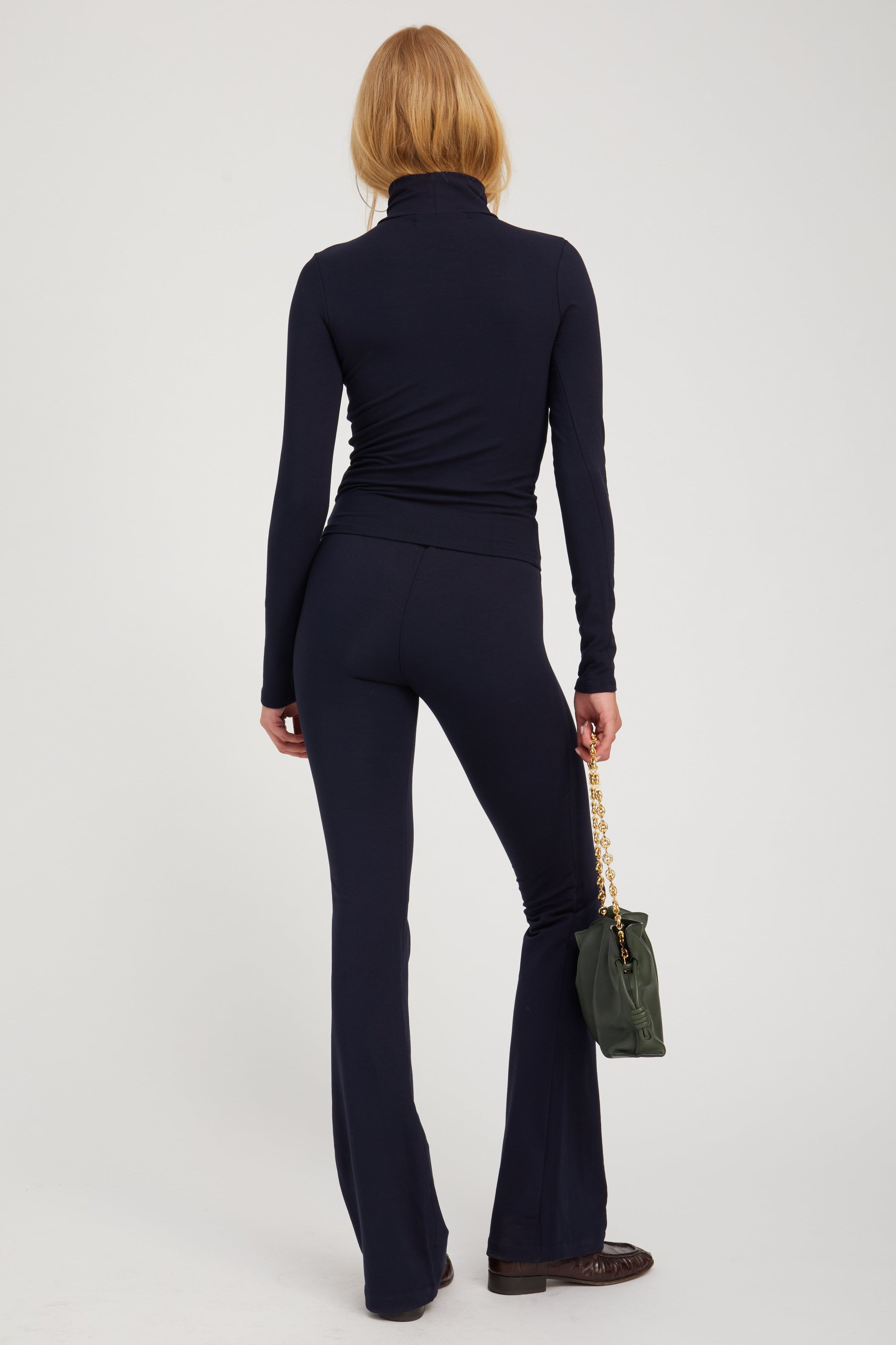 Navy City Long Sleeve Turtleneck