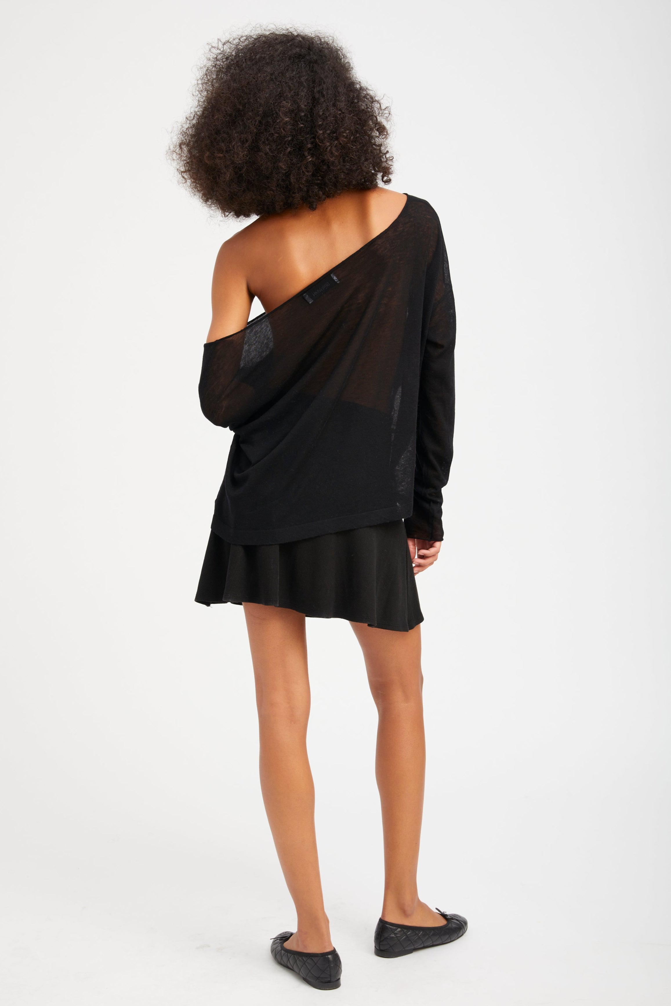 Black Rib Jane Skirt