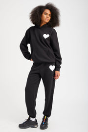 Black Heart Sweatpants