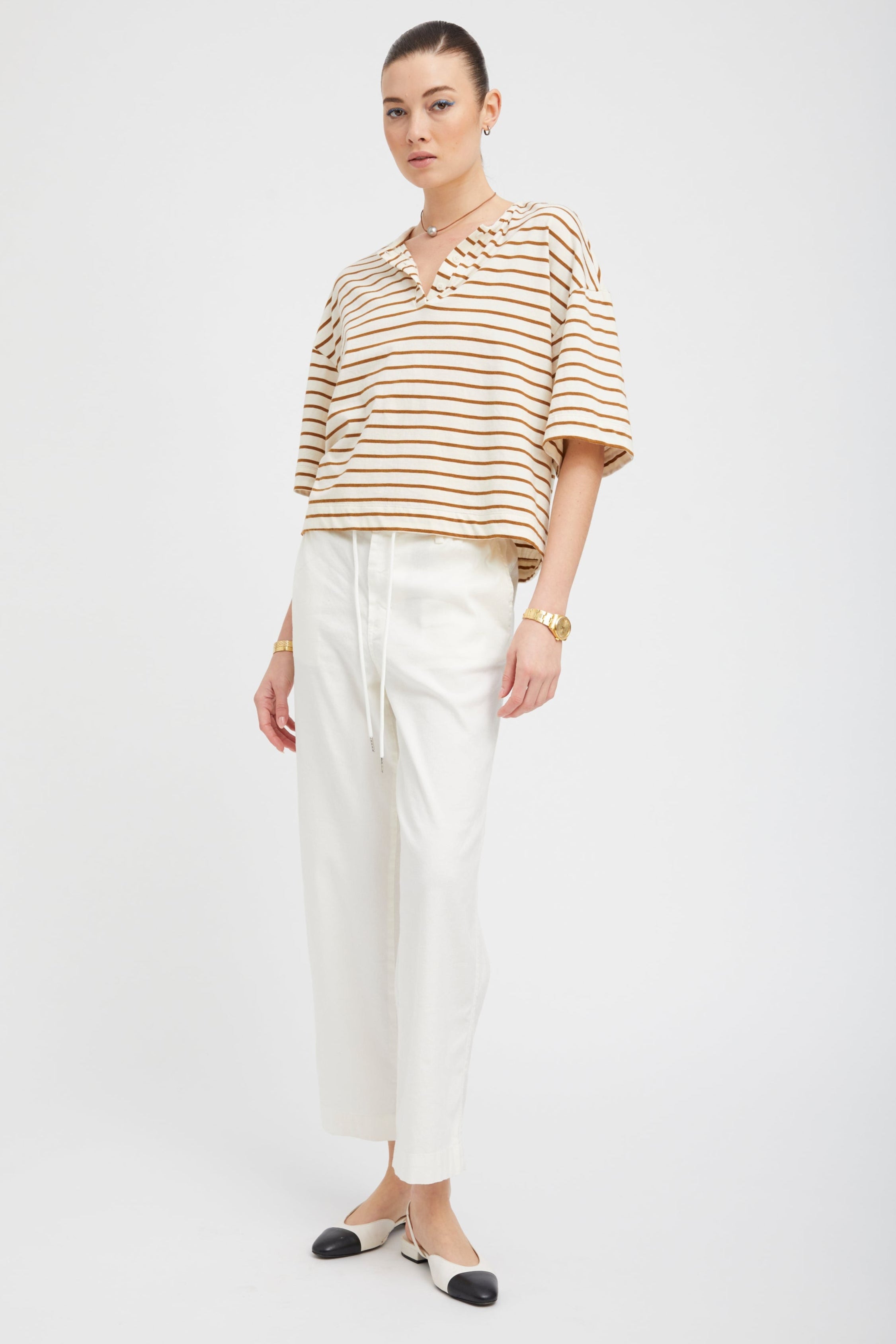 White Linen Amalfi Pants