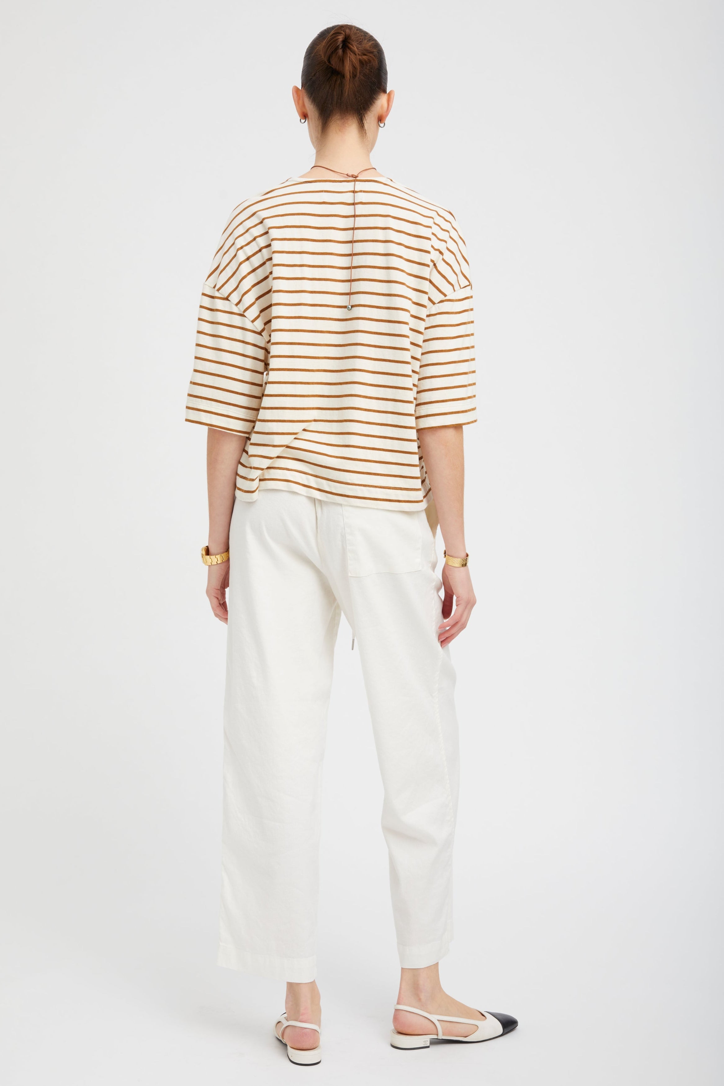 White Linen Amalfi Pants