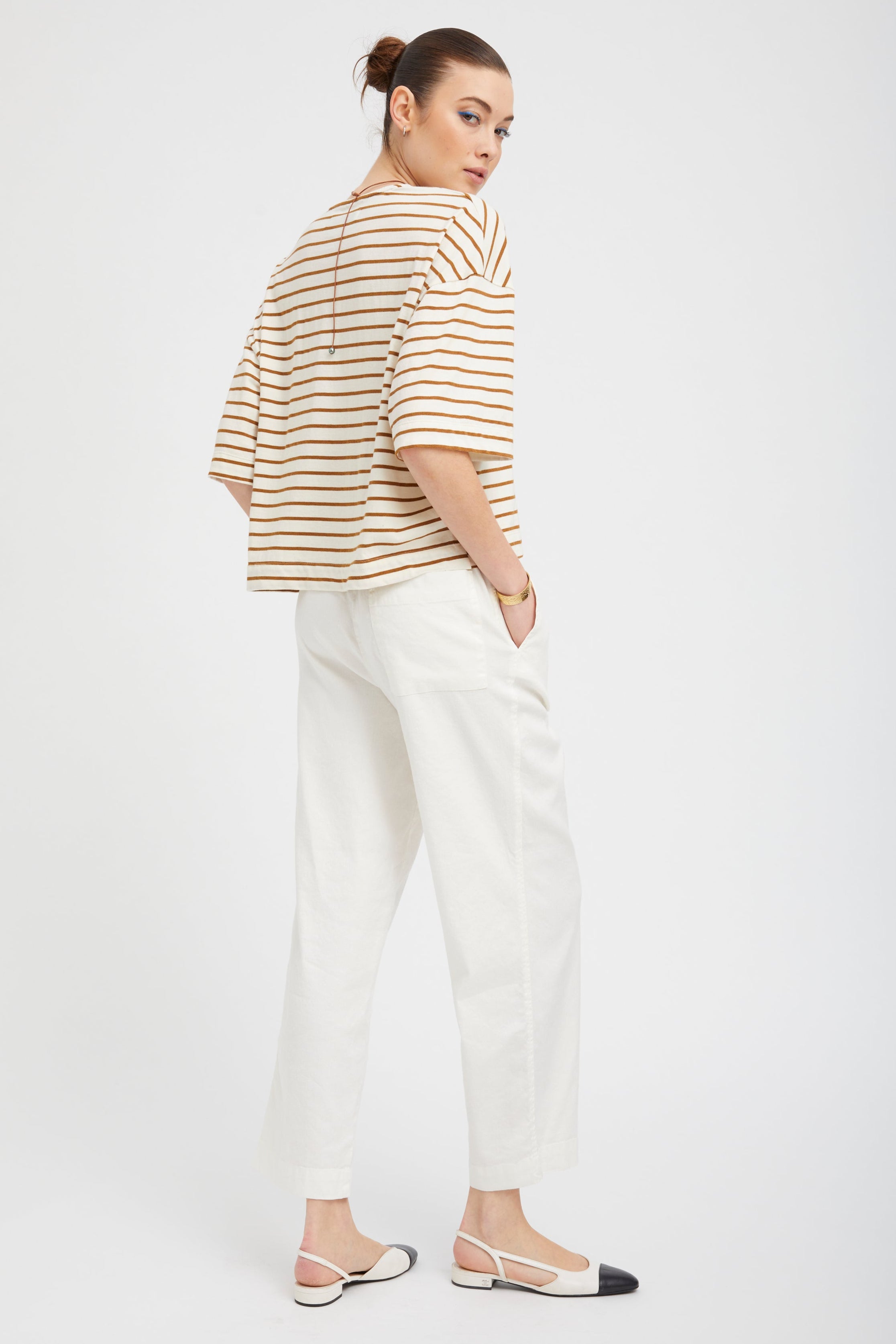 White Linen Amalfi Pants