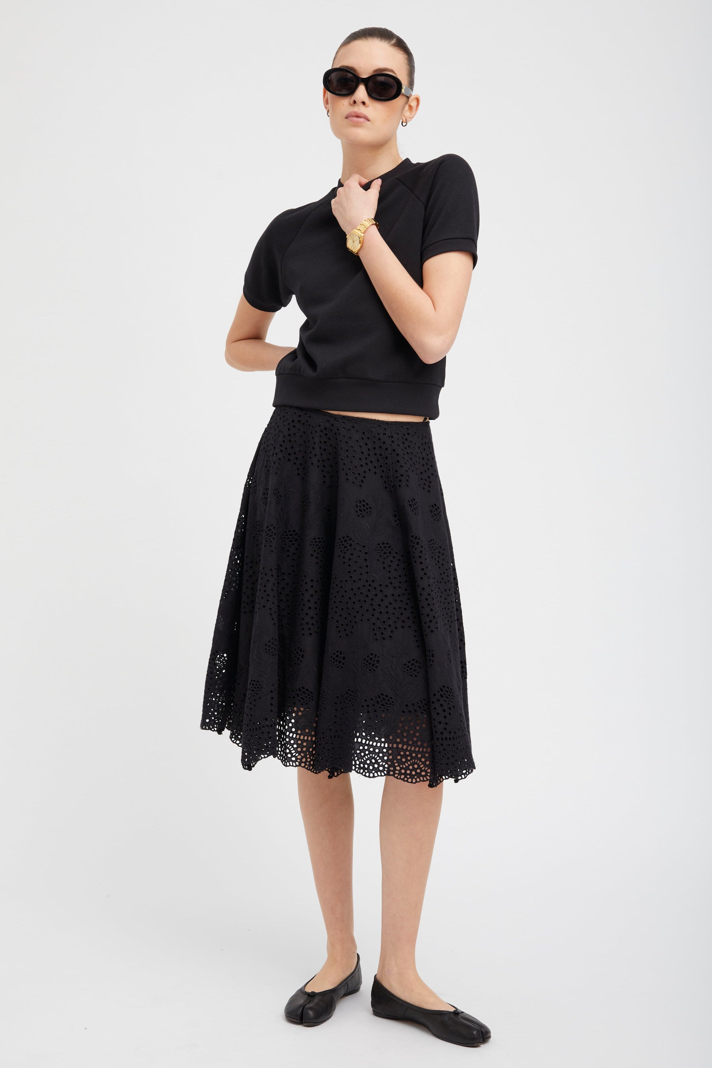 Black Raglan Sweatshirt