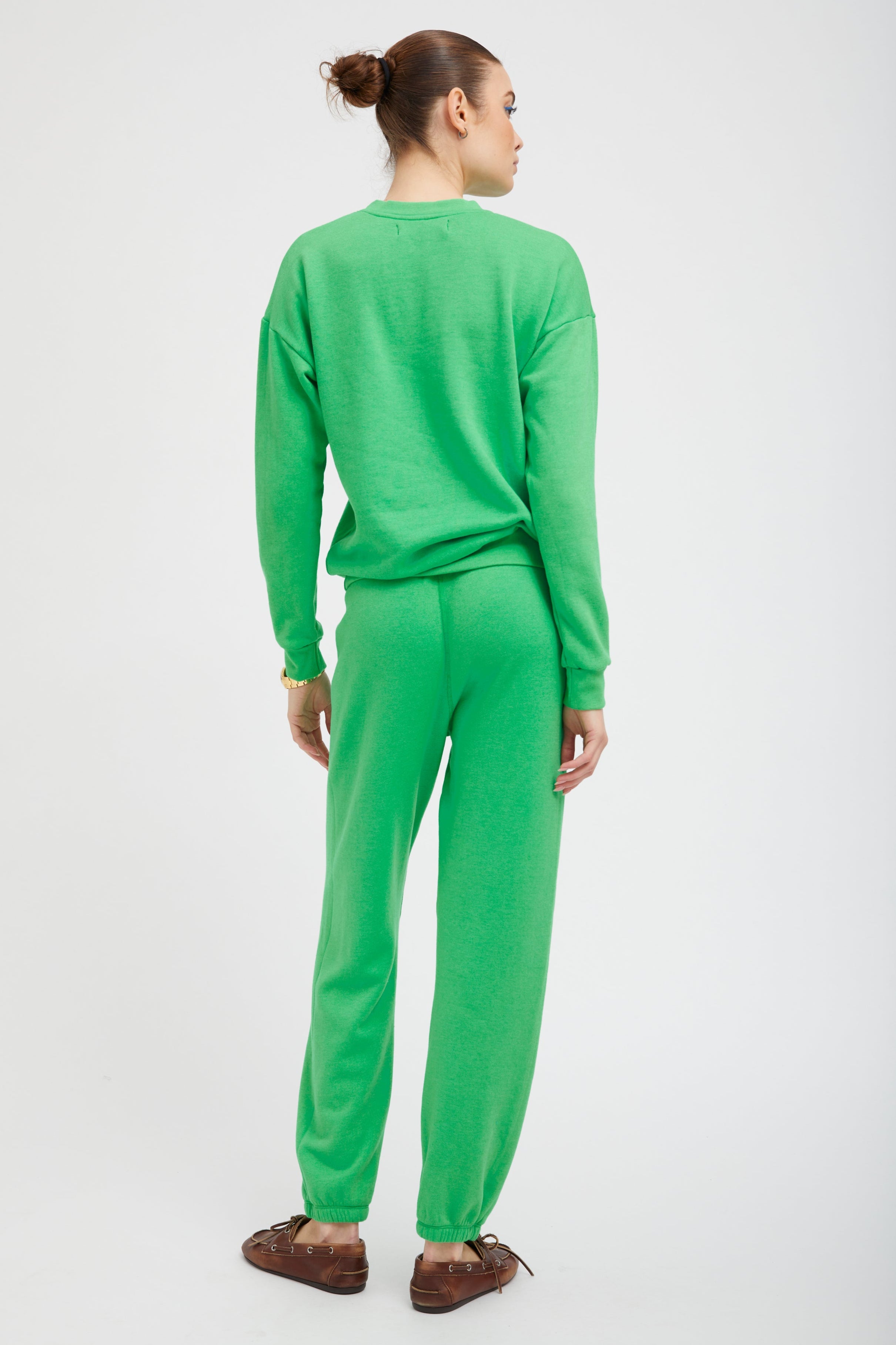 Bright Green Heart Sweatpants