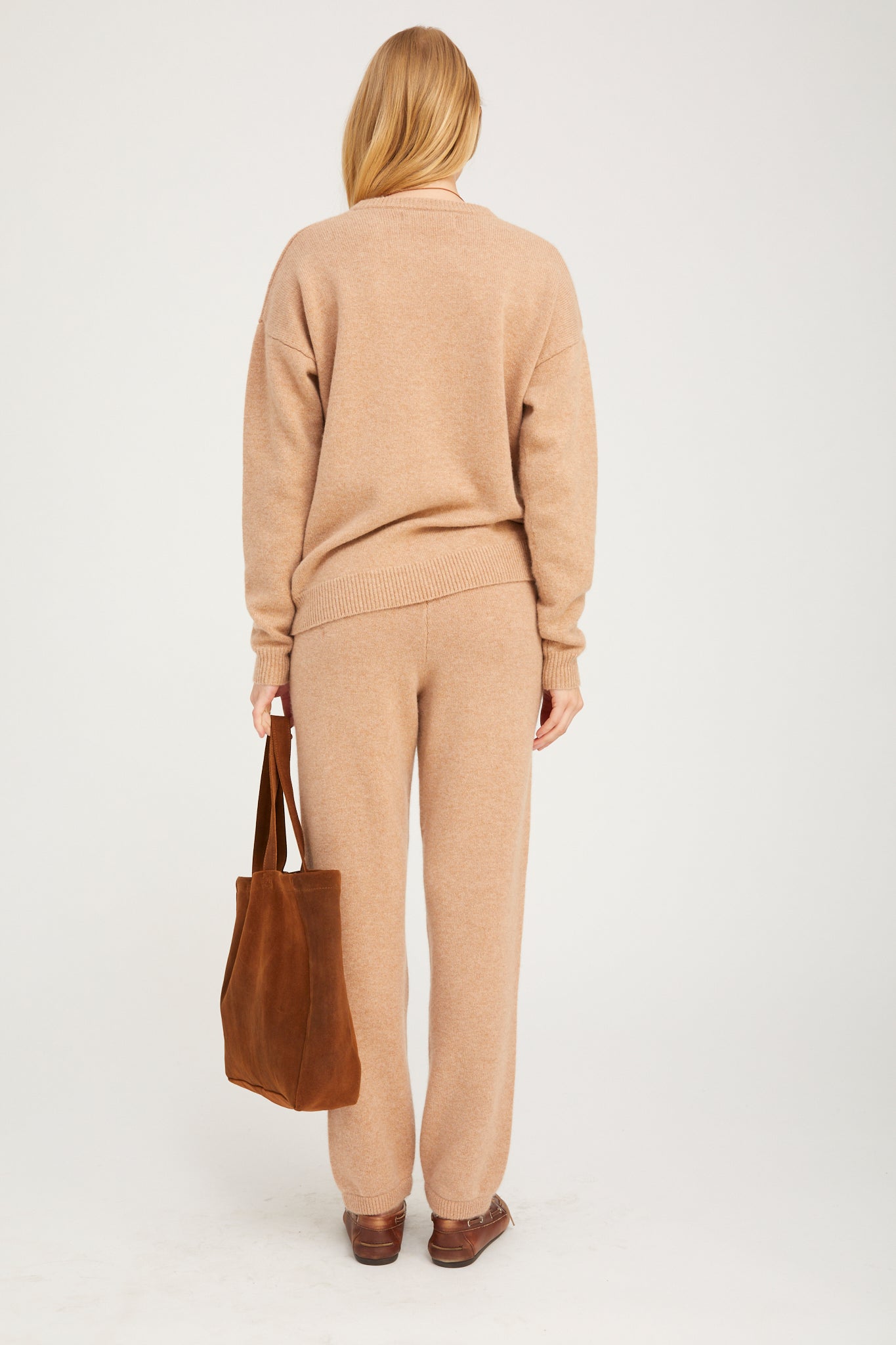 Almondine Cashmere Heart Logo Sweatshirt