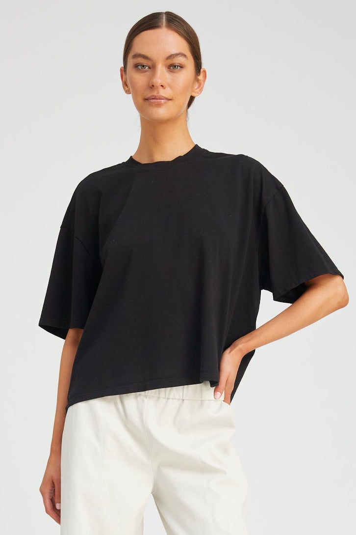 OVERSIZED BOXY T SHIRT BLACK – SPRWMN
