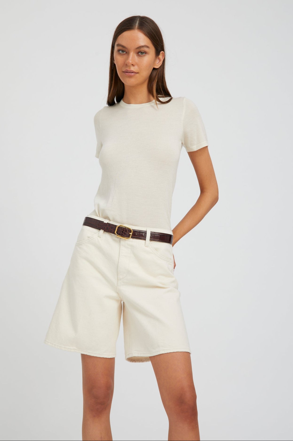 Yoko A-Line Denim Shorts