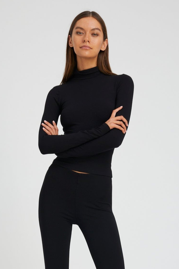 Black City Long Sleeve Turtleneck