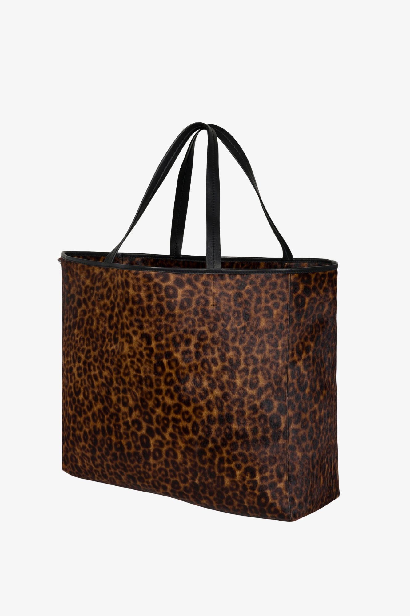 Leopard Pony Hair Stella Tote Bag