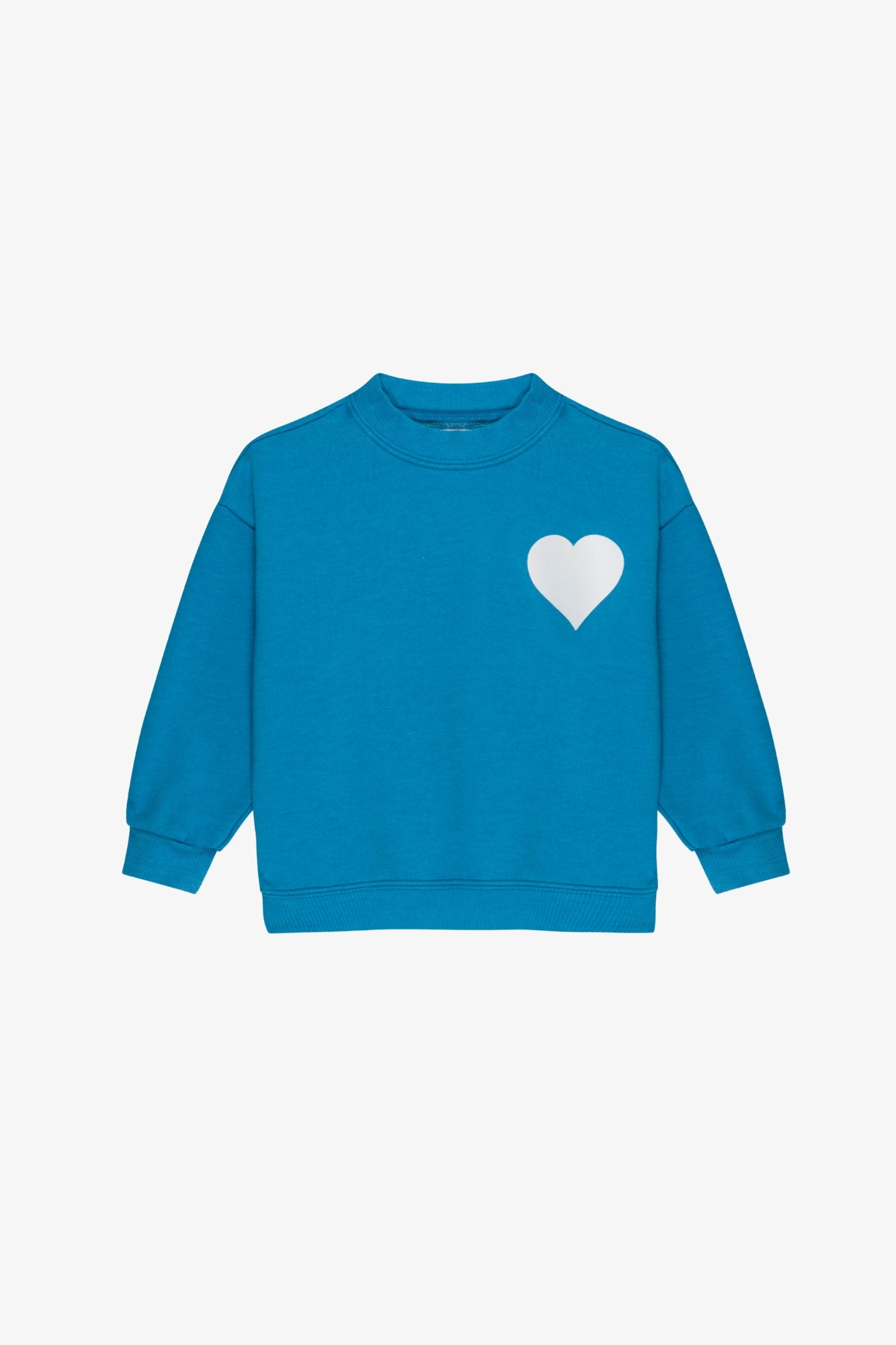 Kids Turquoise Heart Sweatshirt
