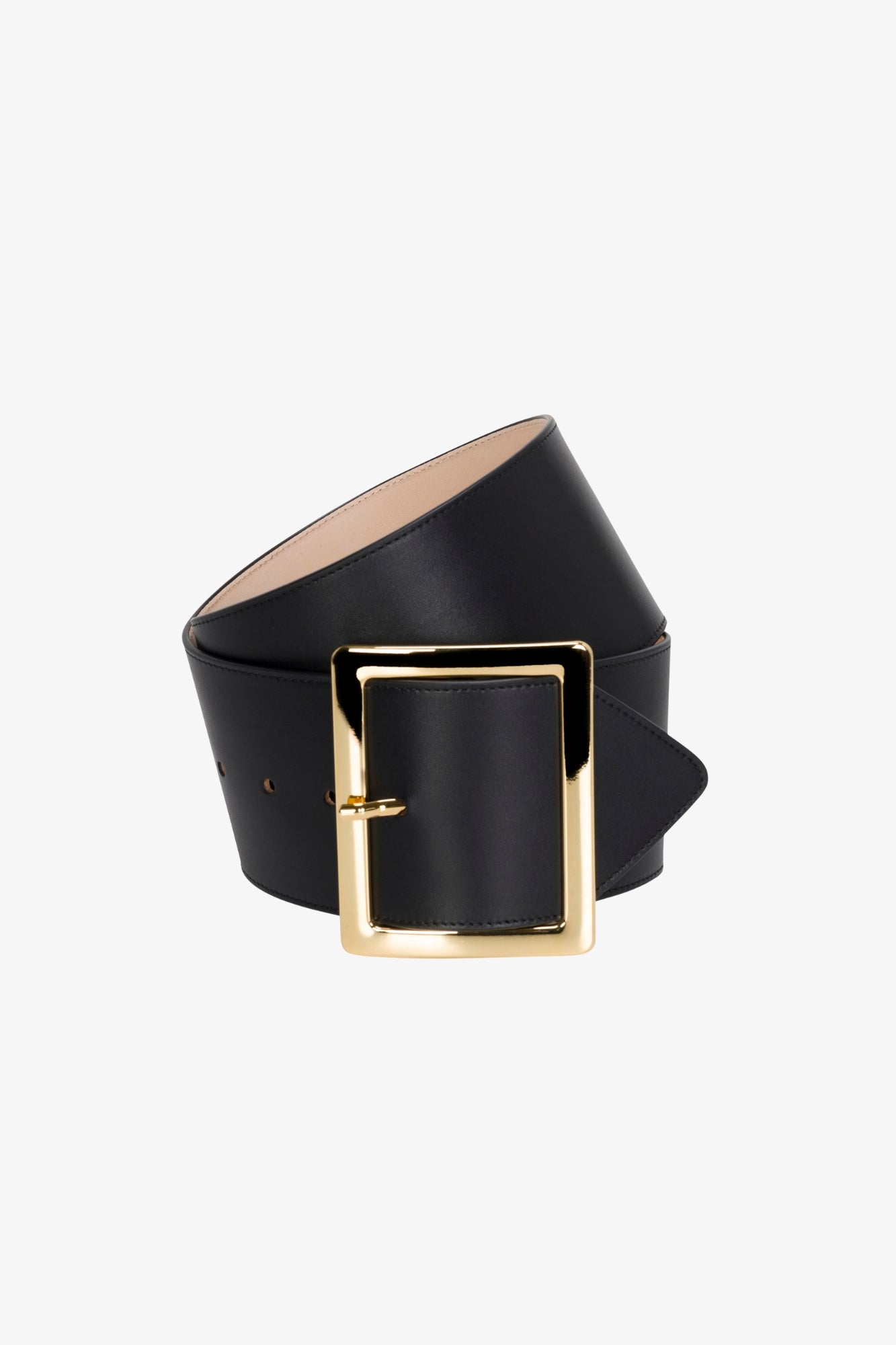 Black Leather Elsa Belt