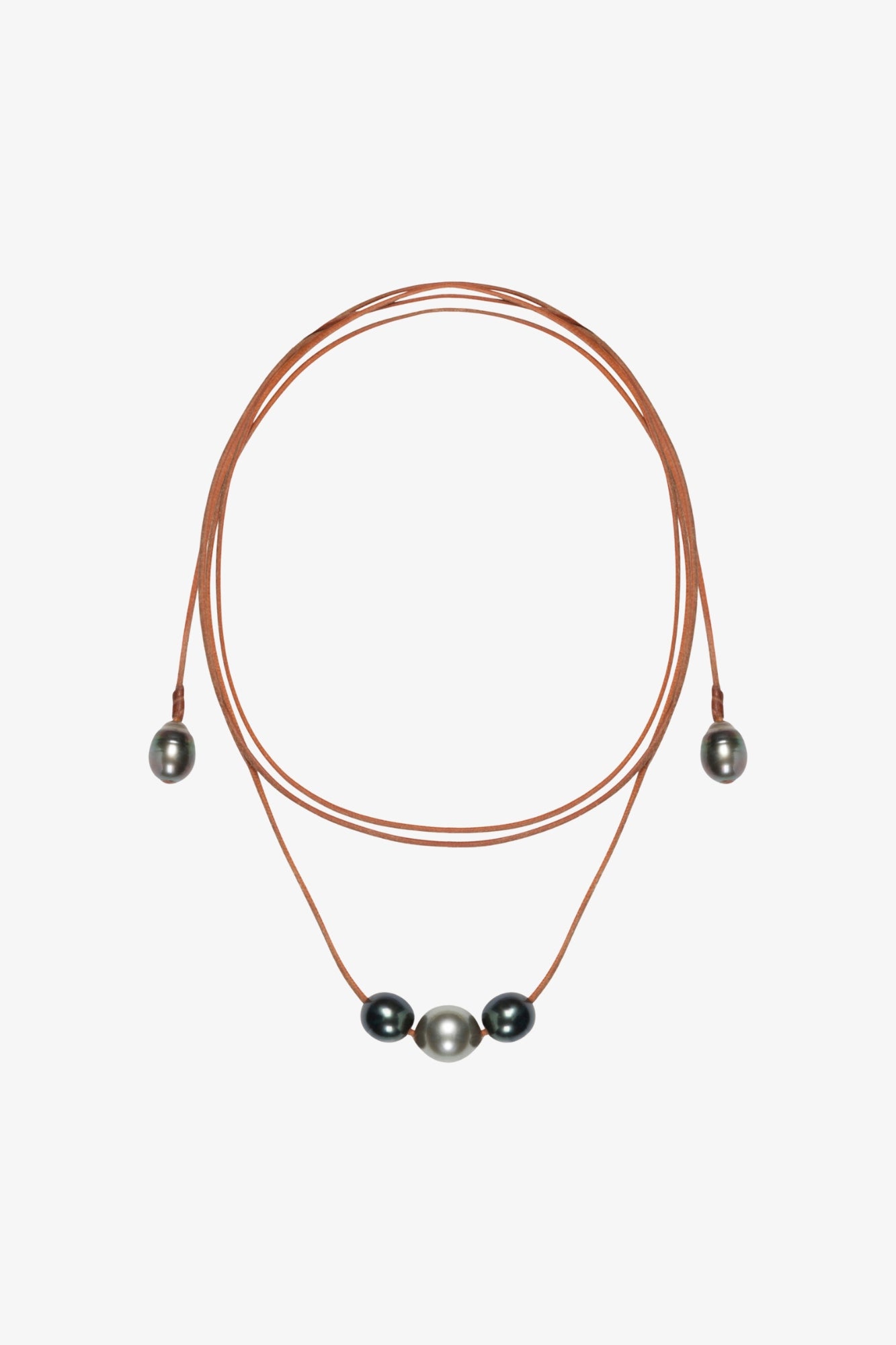 Alice Black Pearl Lariat Necklace