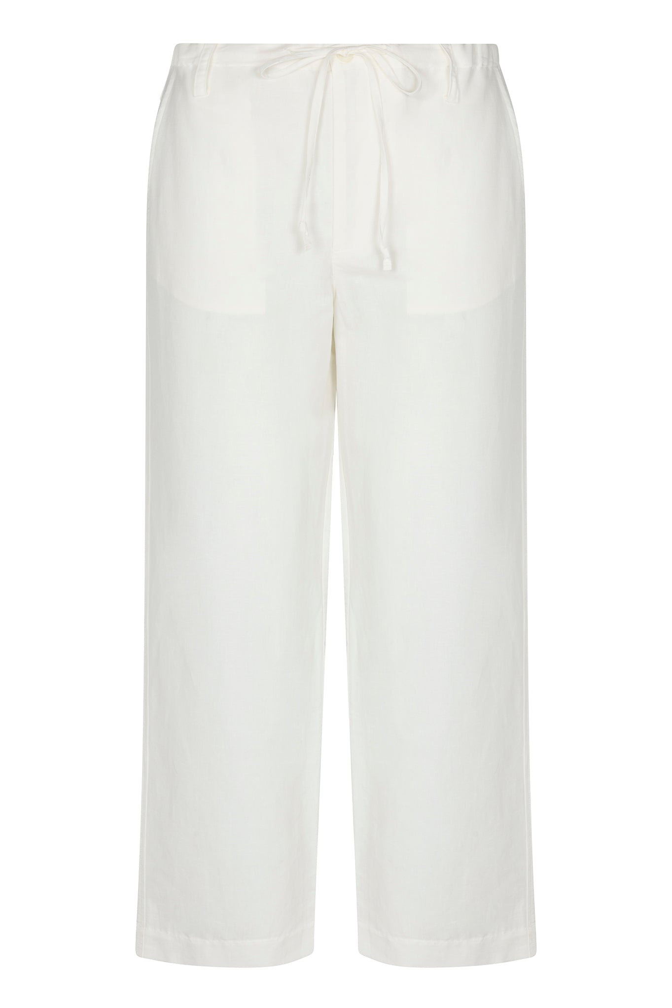 White Linen Amalfi Pants