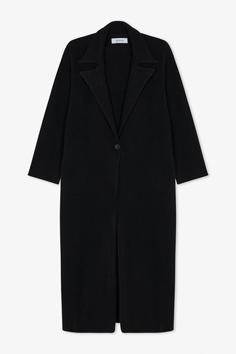 Black Cashmere Classic Coat