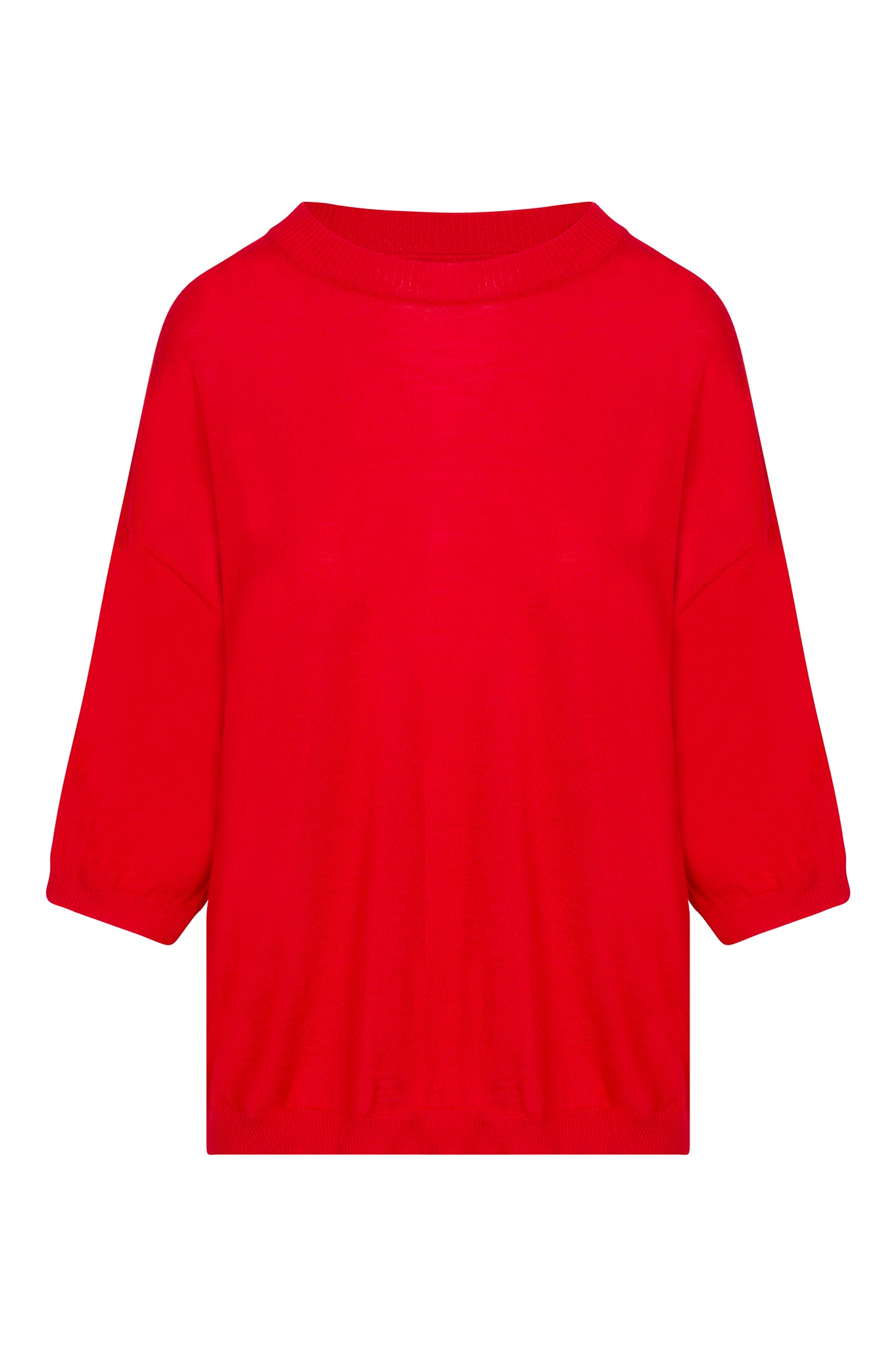 Red Cashmere Boxy Tee