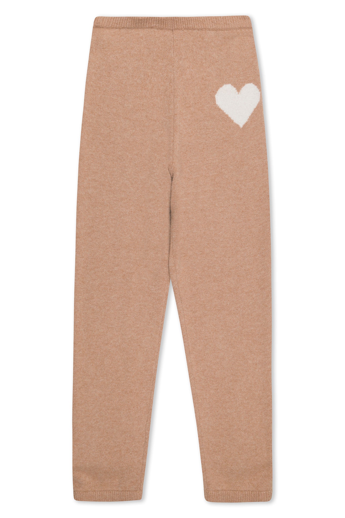 Almondine Cashmere Heart Logo Sweatpants