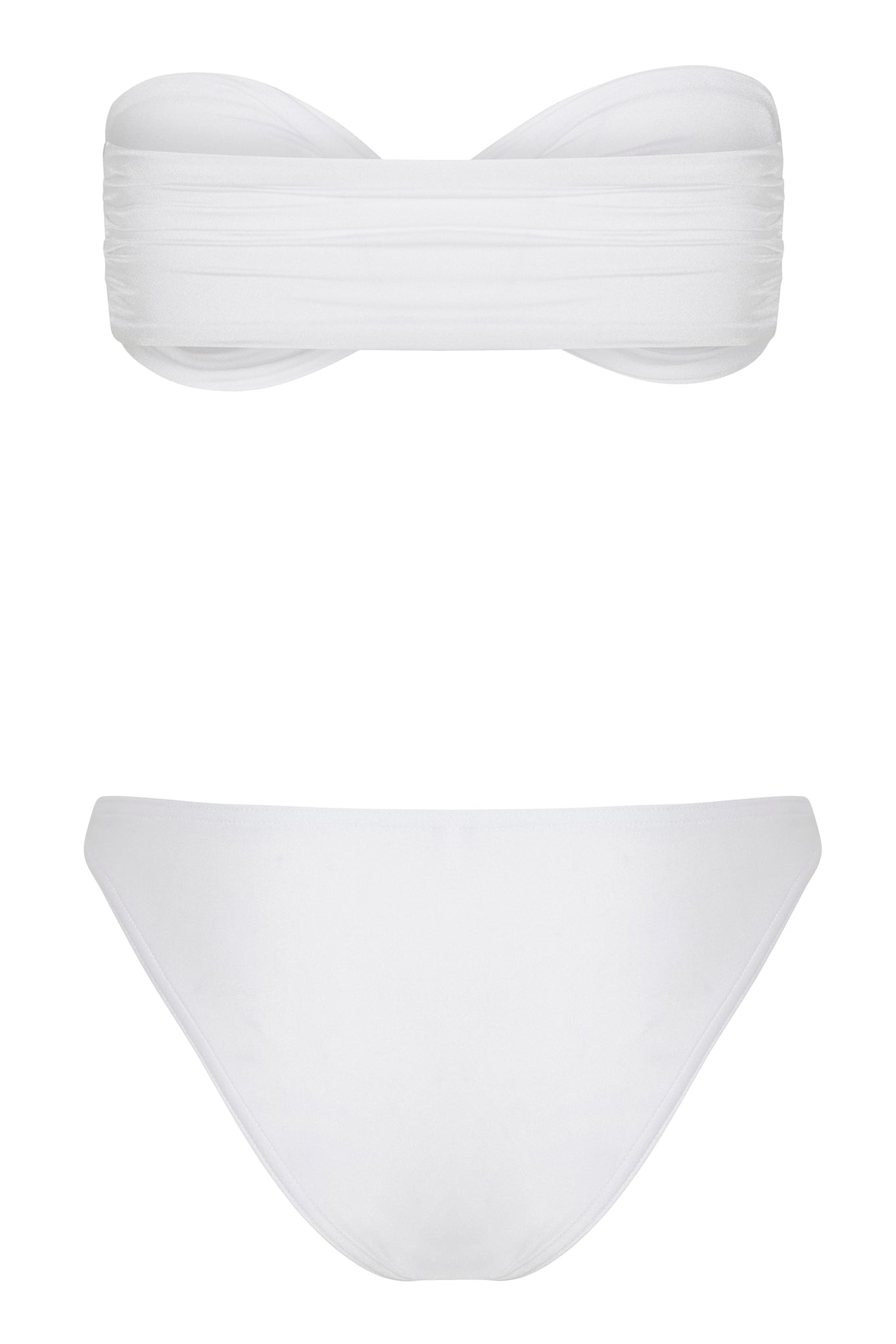 White Twist Bandeau Top