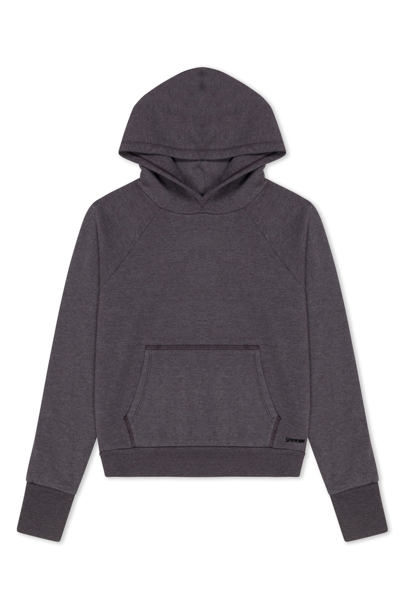 Charcoal Shrunken Hoodie