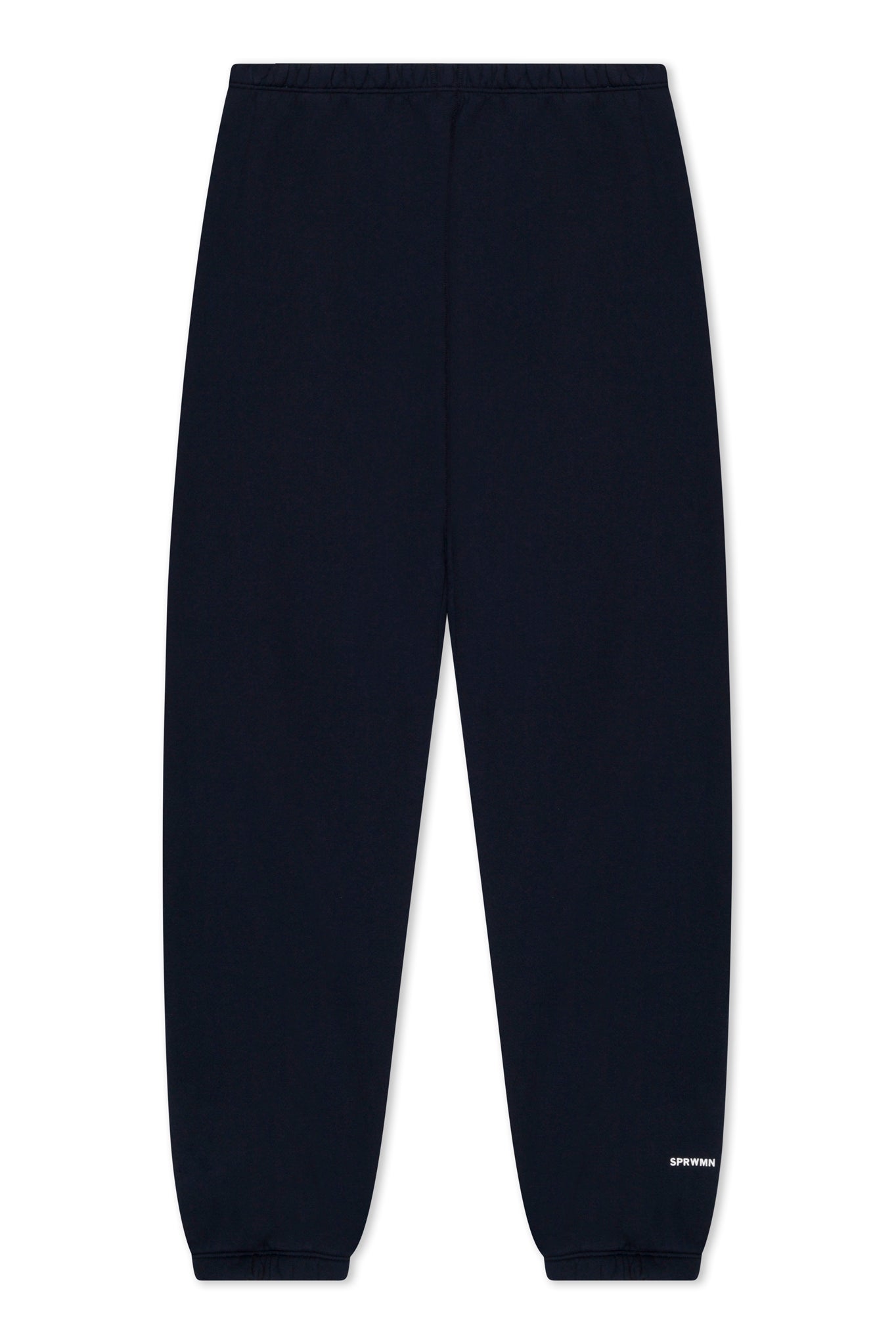 Navy Cotton Mini Logo Sweatpants