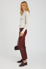 Chalk Cashmere Mock Neck
