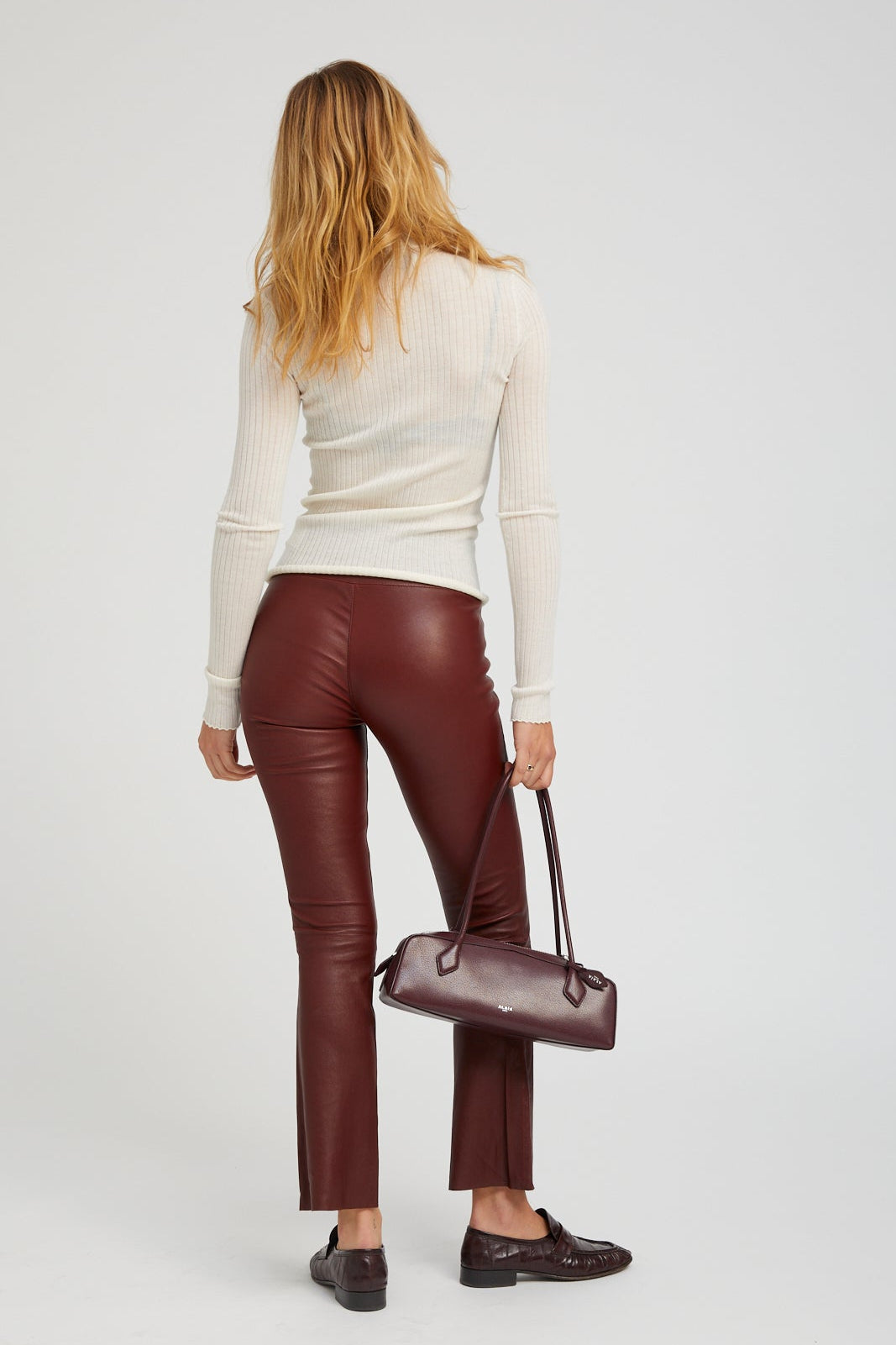 Chalk Cashmere Mock Neck