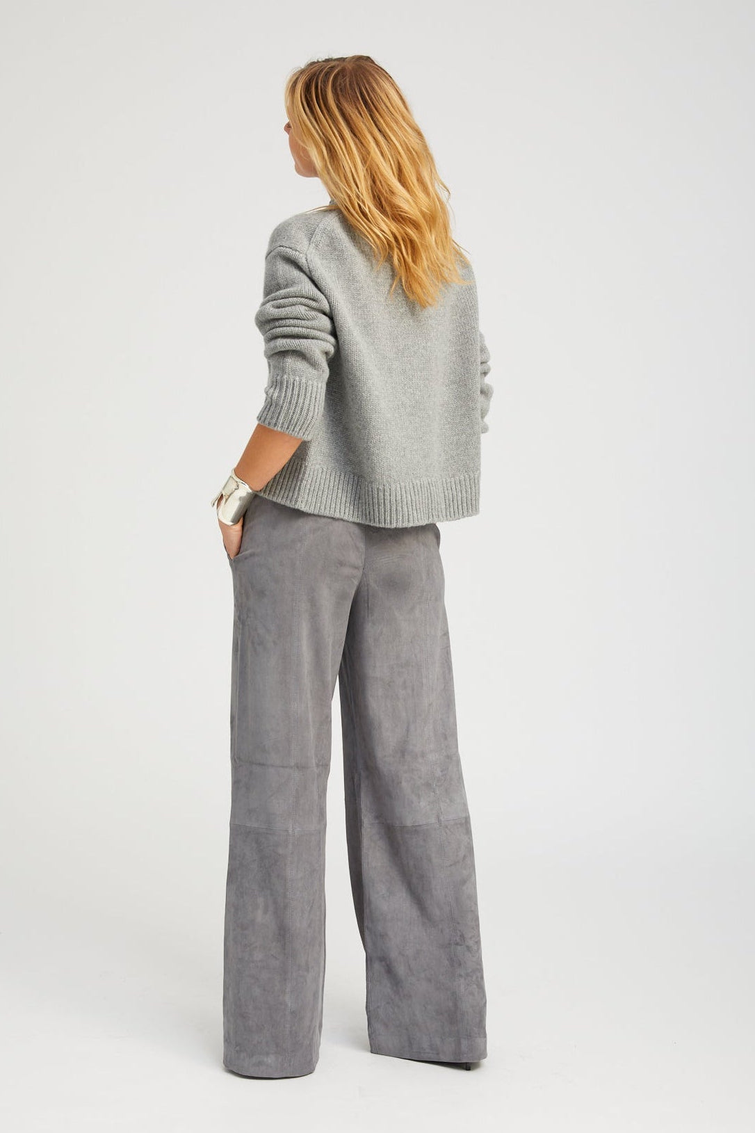 Grey Heavy Cashmere Sweater