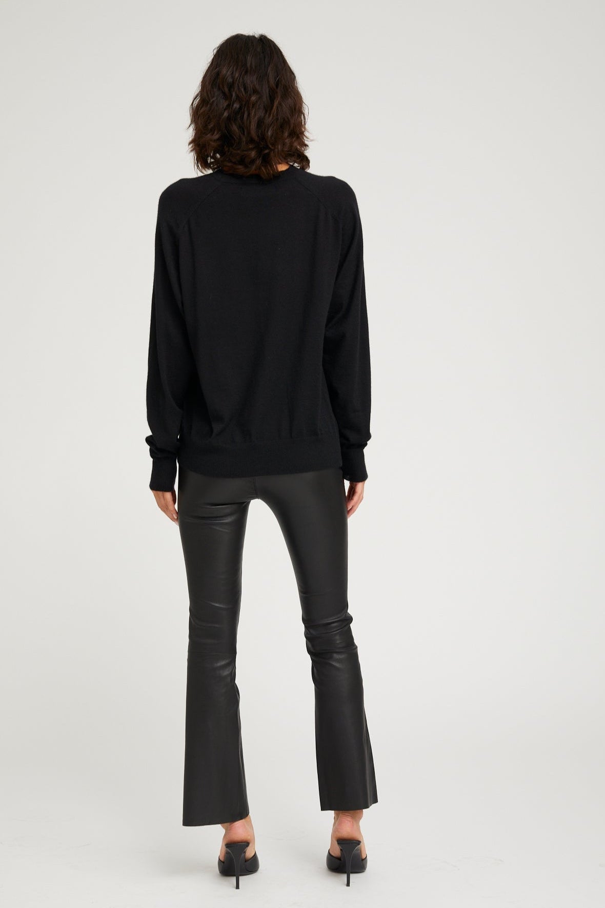 Black Cashmere Boyfriend Sweater
