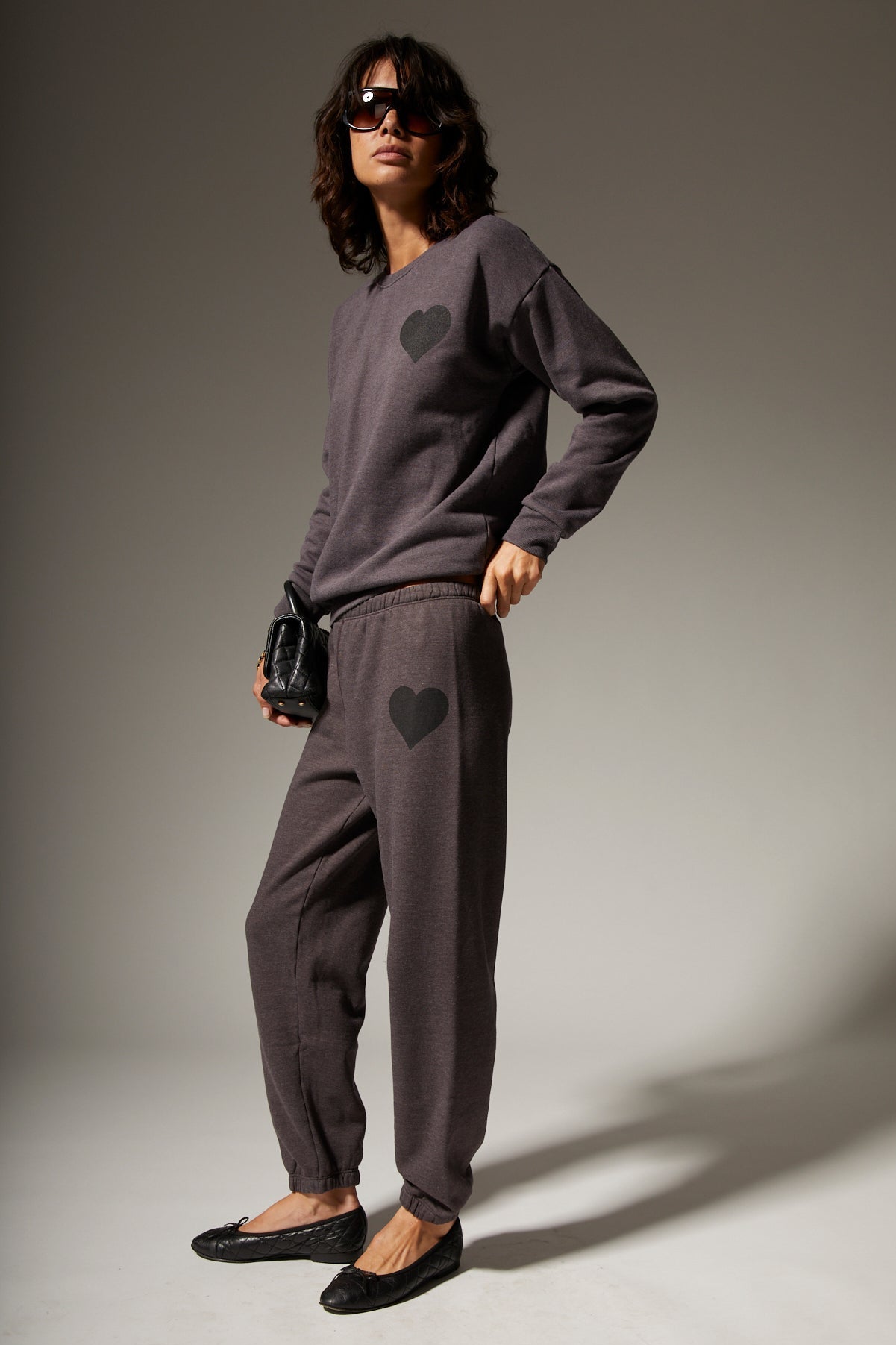 Charcoal Heart Sweatshirt