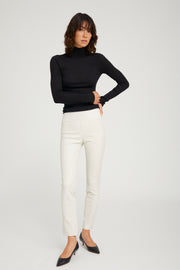 Black Cashmere Mock Neck