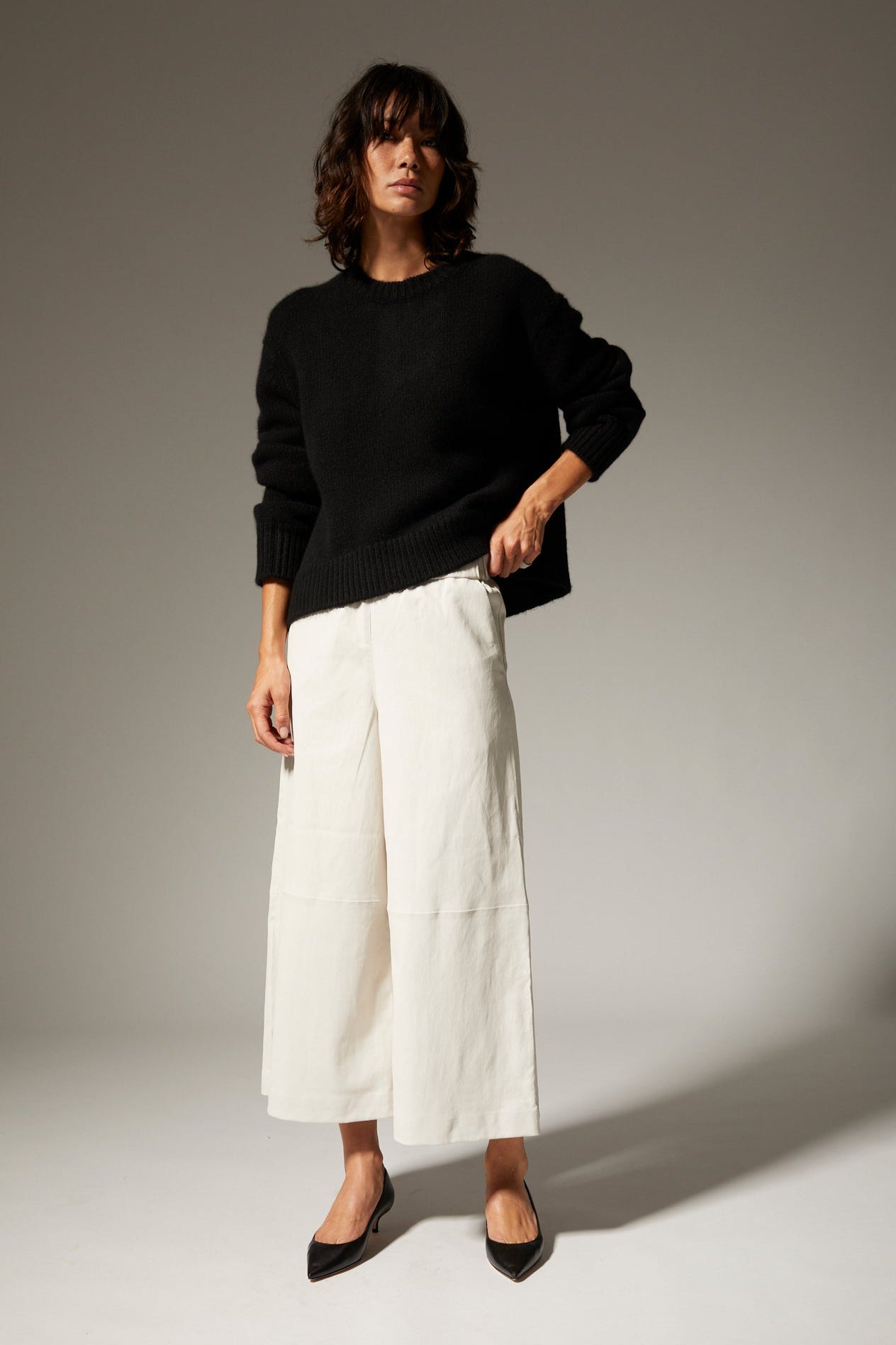 Black Heavy Cashmere Sweater