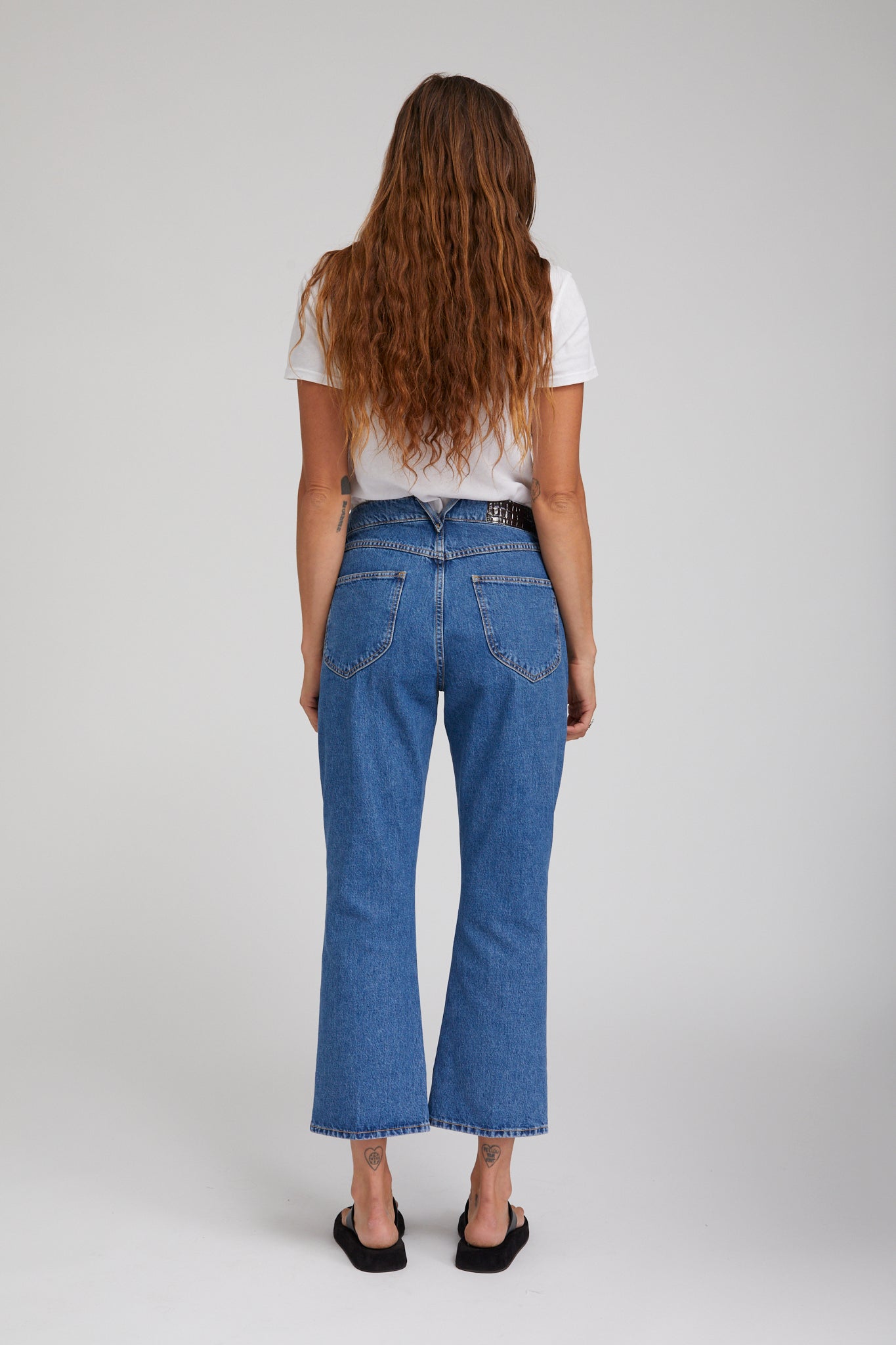 Goodall Crop Flare Denim Pants