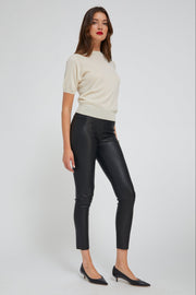 Black Leather Ankle