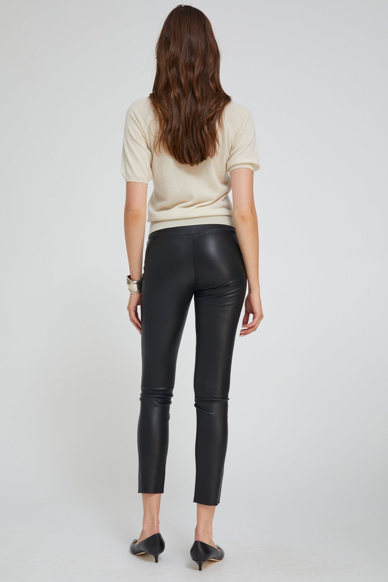 Black Leather Ankle