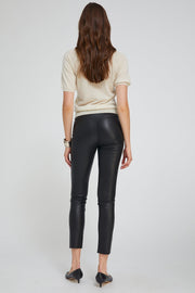 Black Leather Ankle