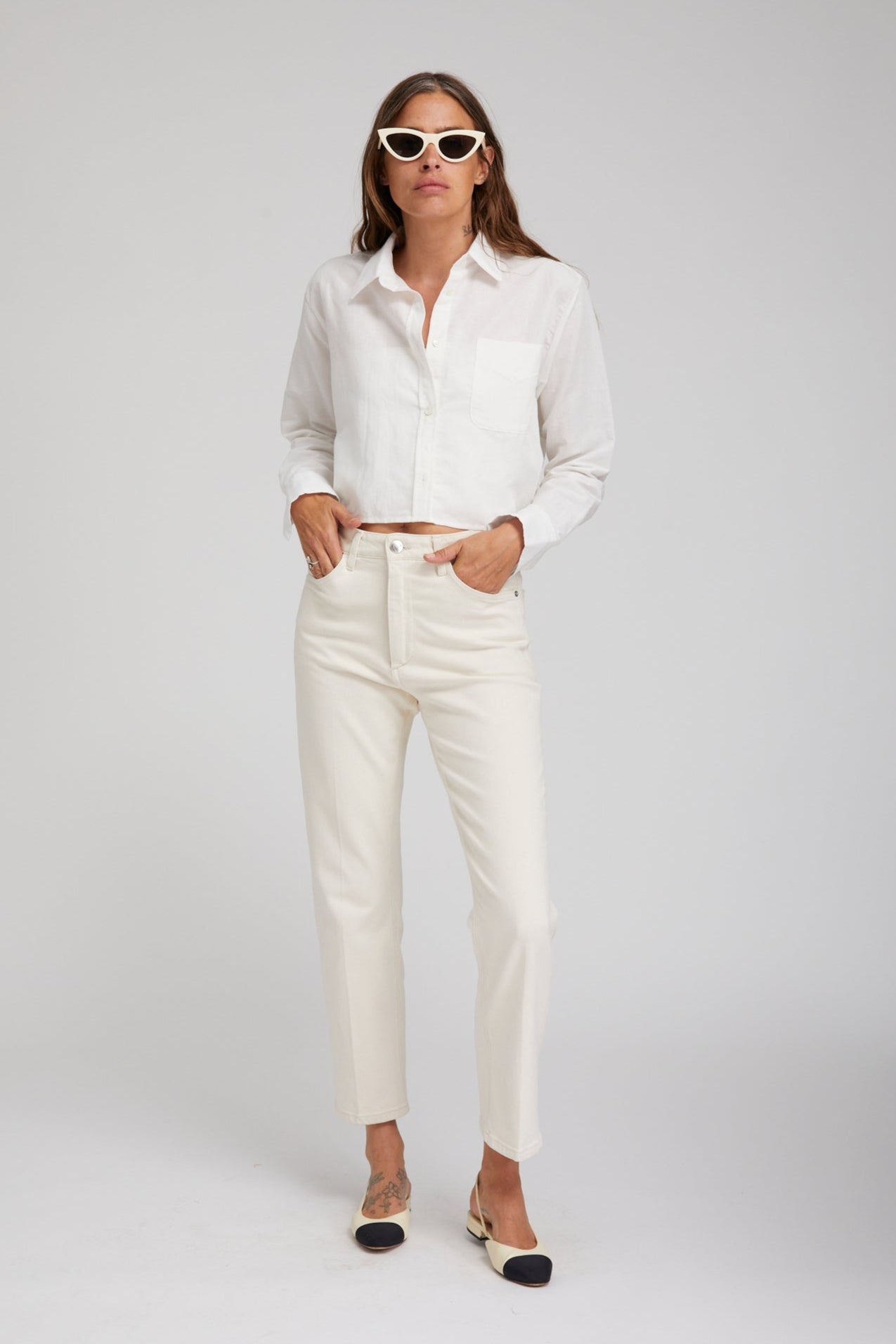 Earhart Cropped Straight Leg Denim