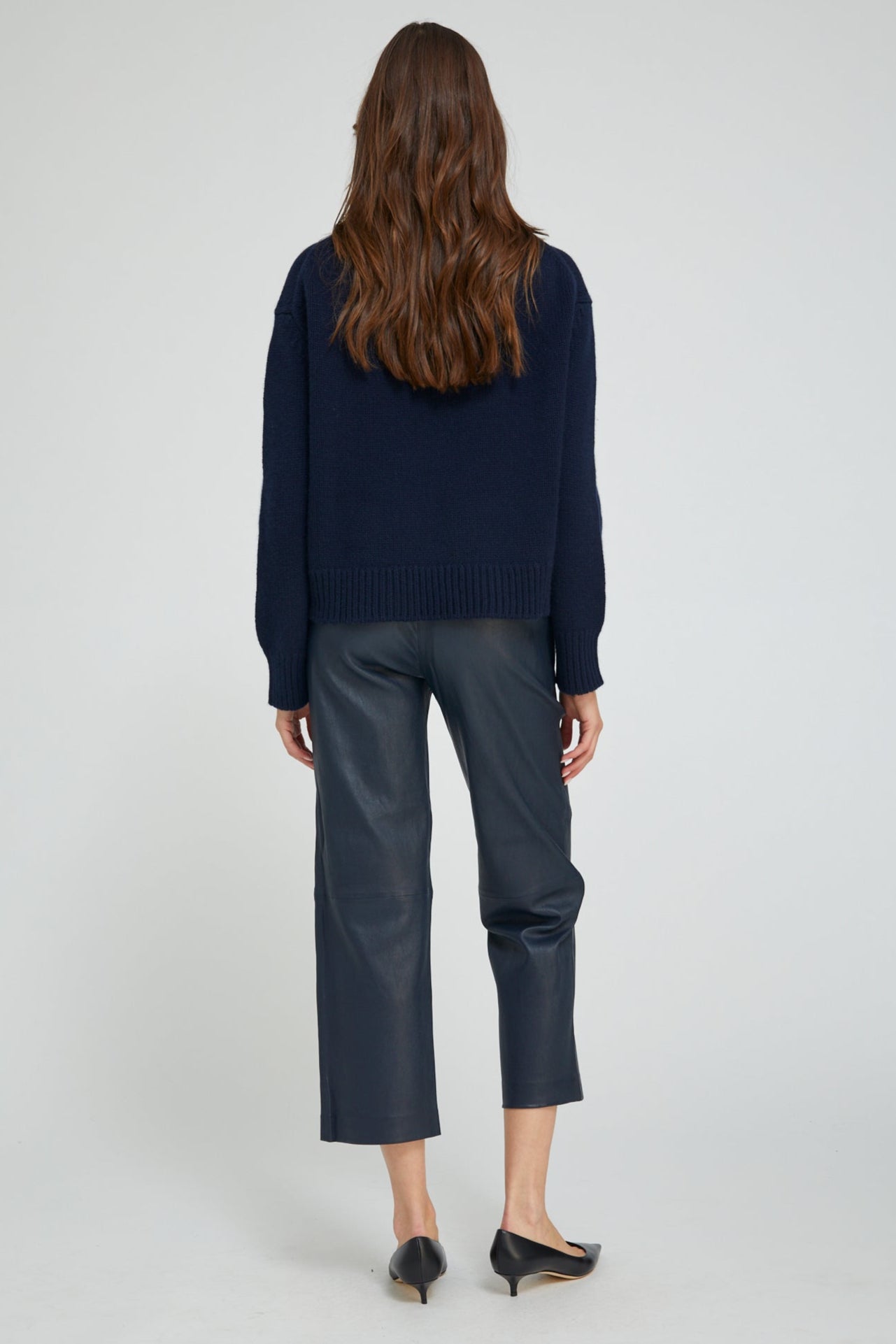 Navy Heavy Cashmere Sweater