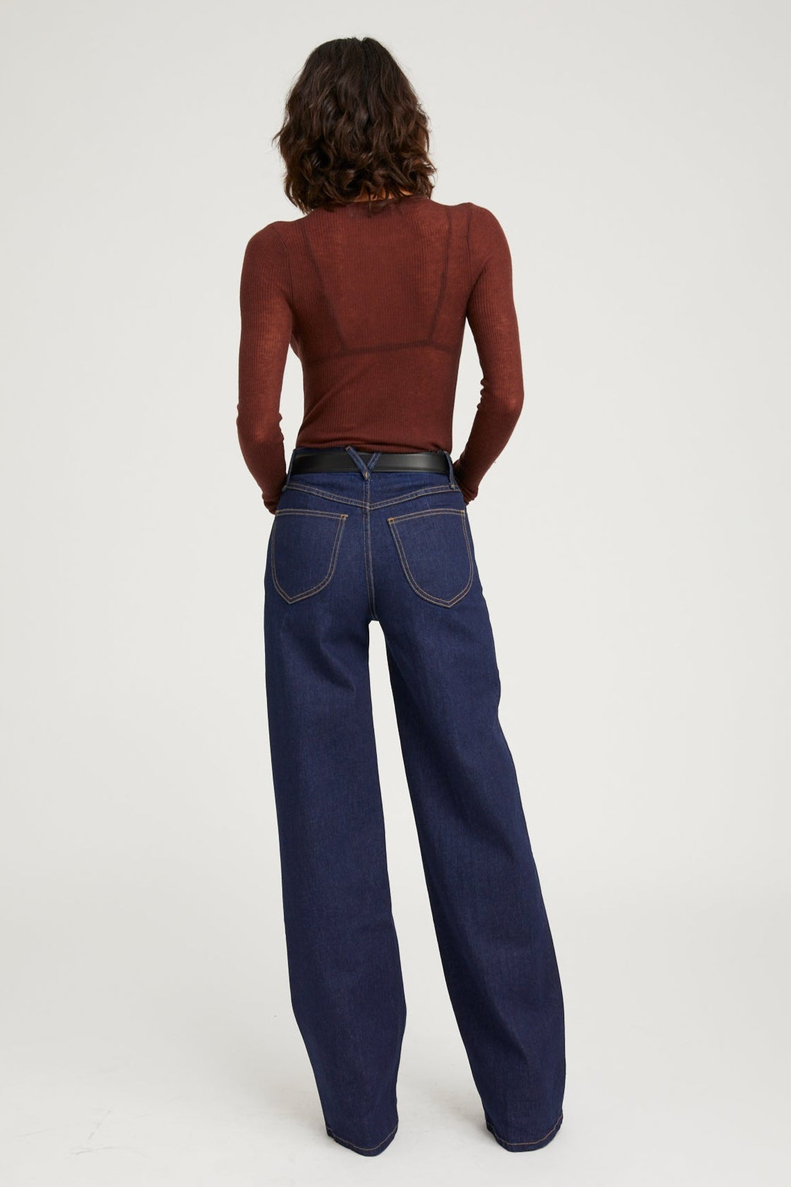 Americano Tissue Cashmere Long Sleeve Baby Tee