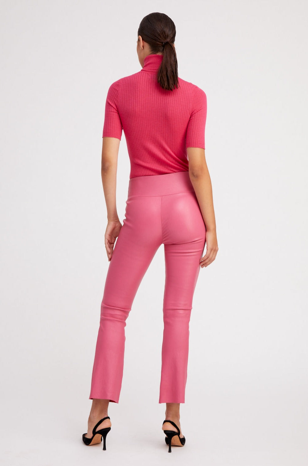 Hot Pink Cashmere Turtleneck