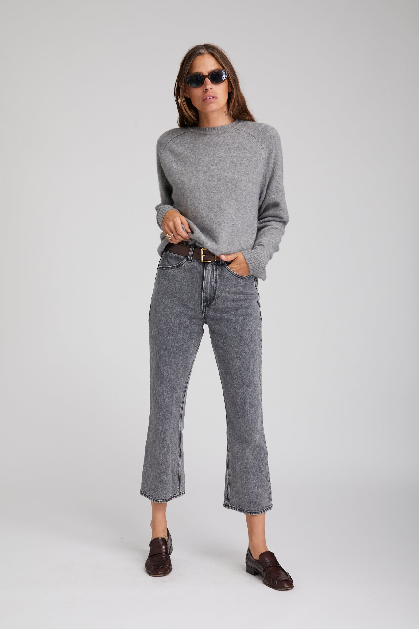 Frida Crop Flare Denim