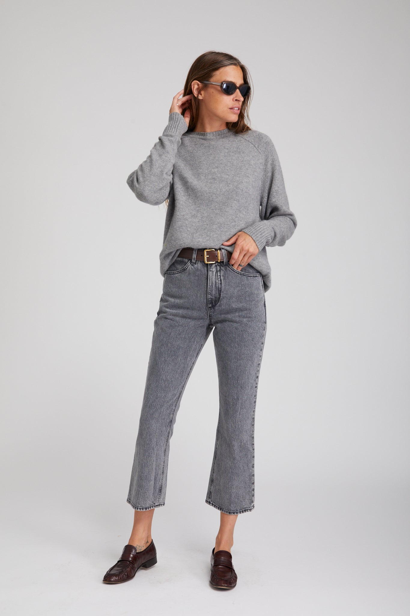 Frida Crop Flare Denim