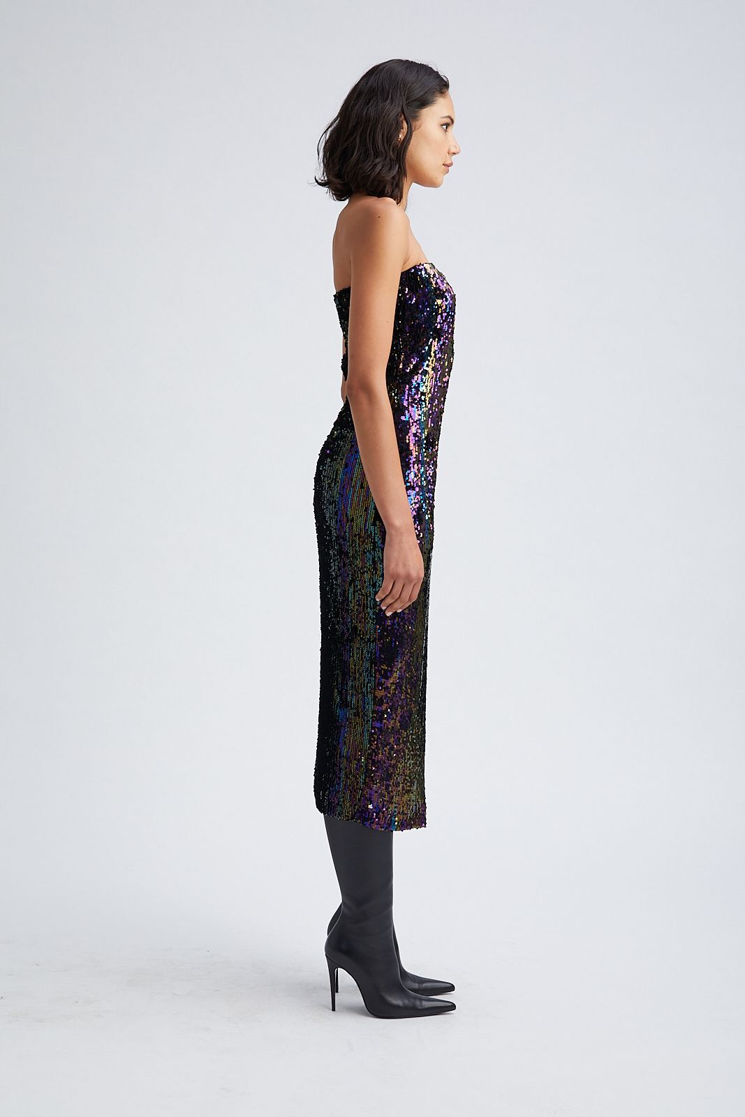 Multi Color Sequin Tube Dress