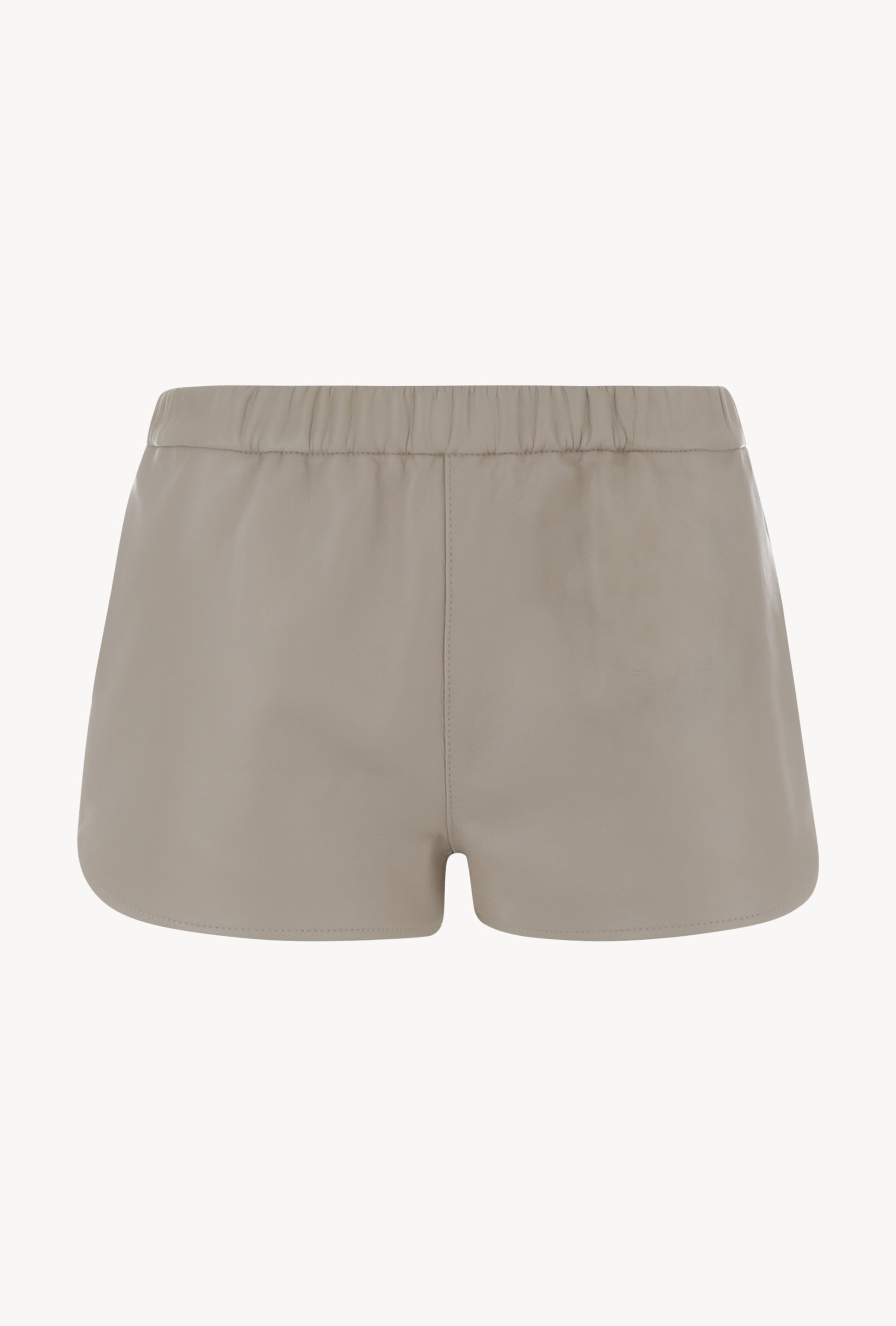 Off White Leather Slip Shorts